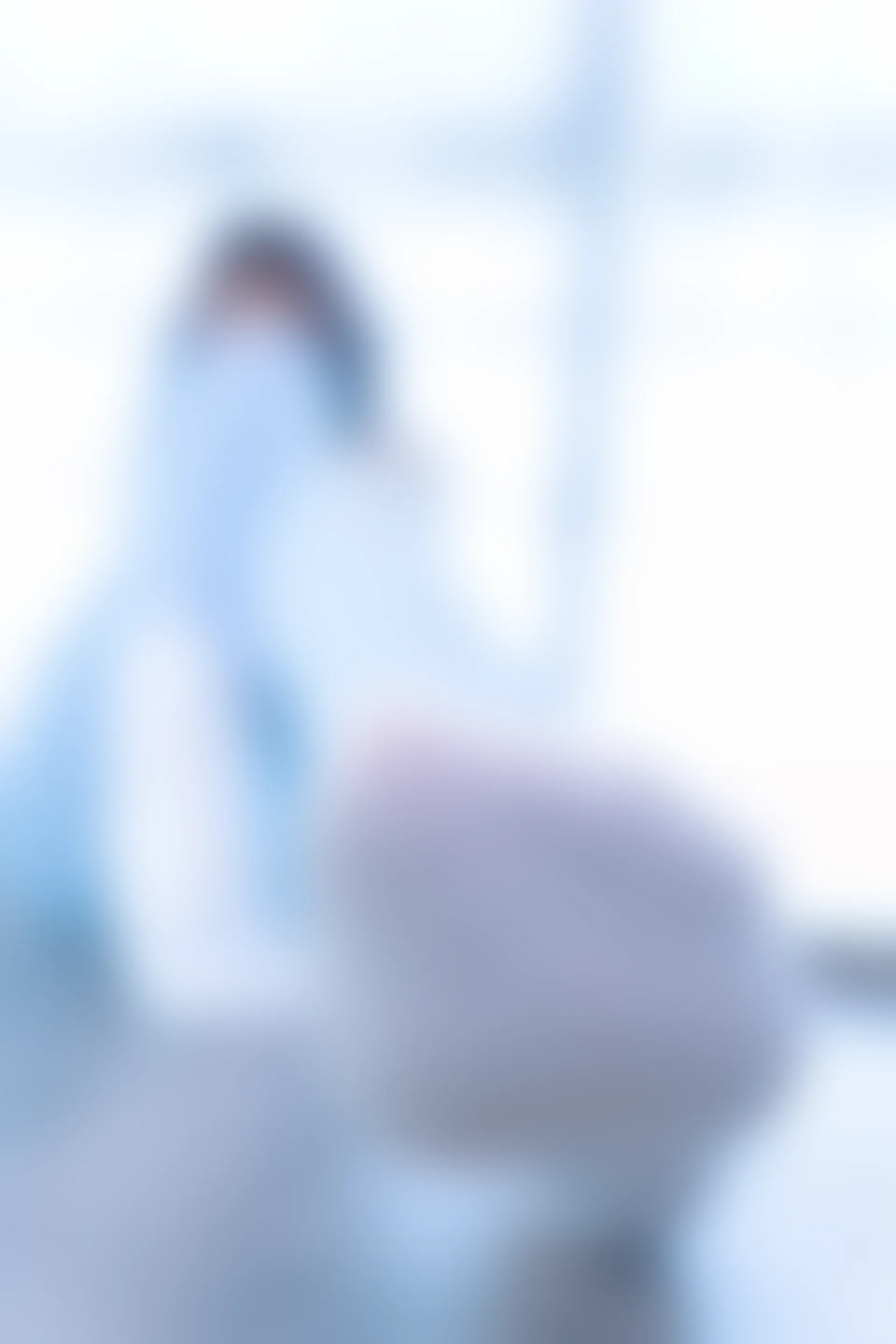 神楽坂真冬 第四季 序号7：《蓝白格》 [75P-170MB]内衣, 瑜伽服, 神楽坂真冬, 美腿, 美足