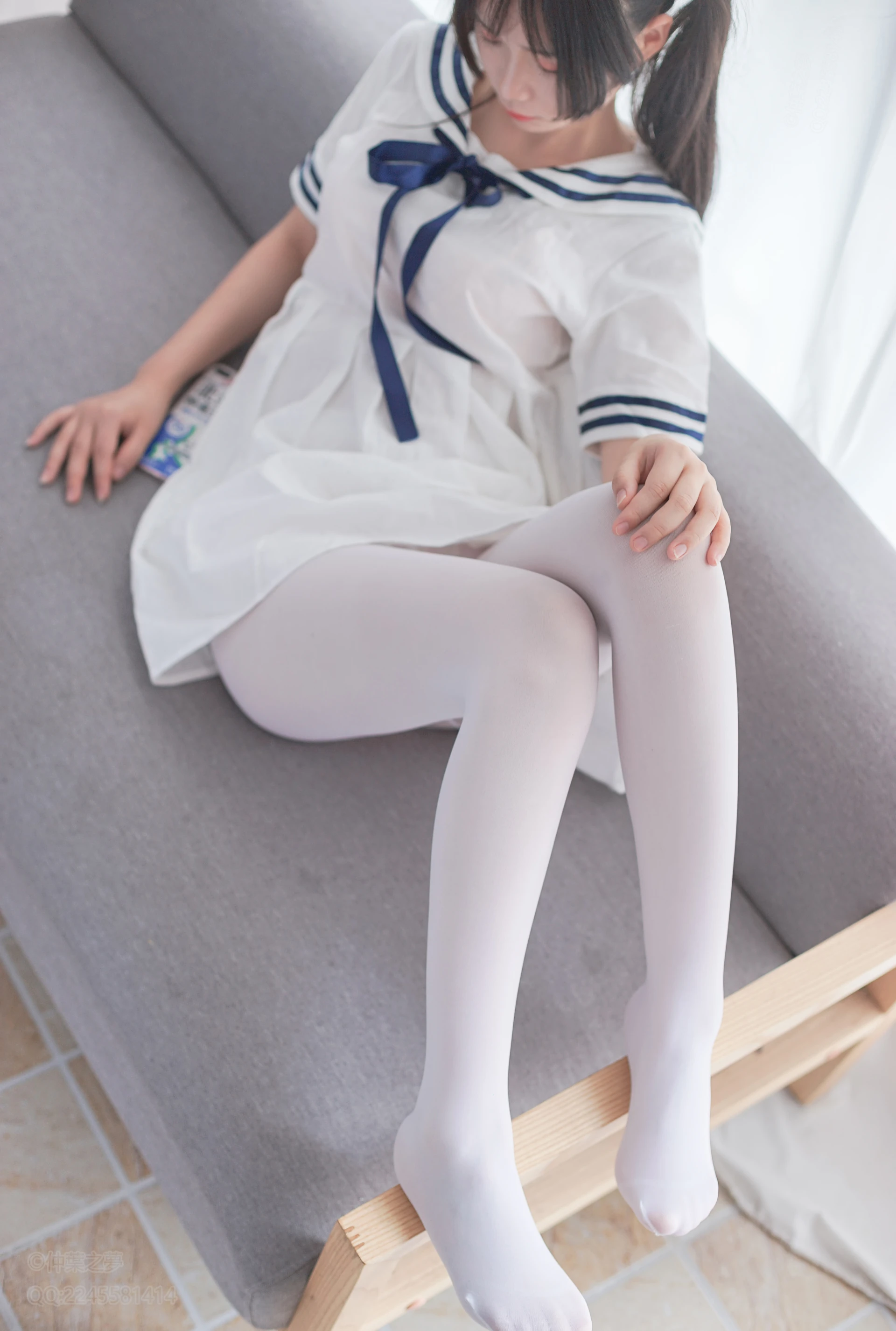 轻兰映画 VOL.006 [58P-559M]可爱, 白丝, 美腿, 美足, 轻兰映画