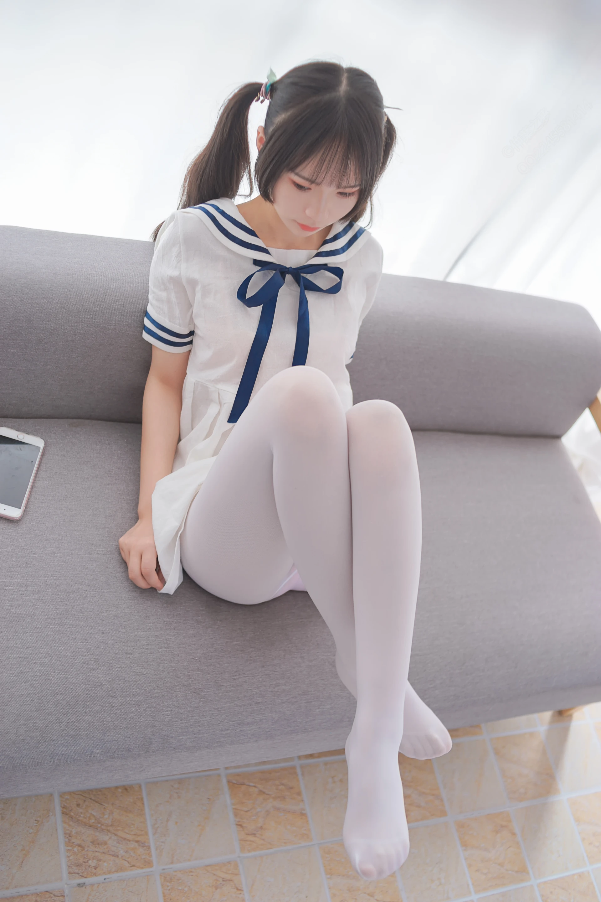 轻兰映画 VOL.006 [58P-559M]可爱, 白丝, 美腿, 美足, 轻兰映画