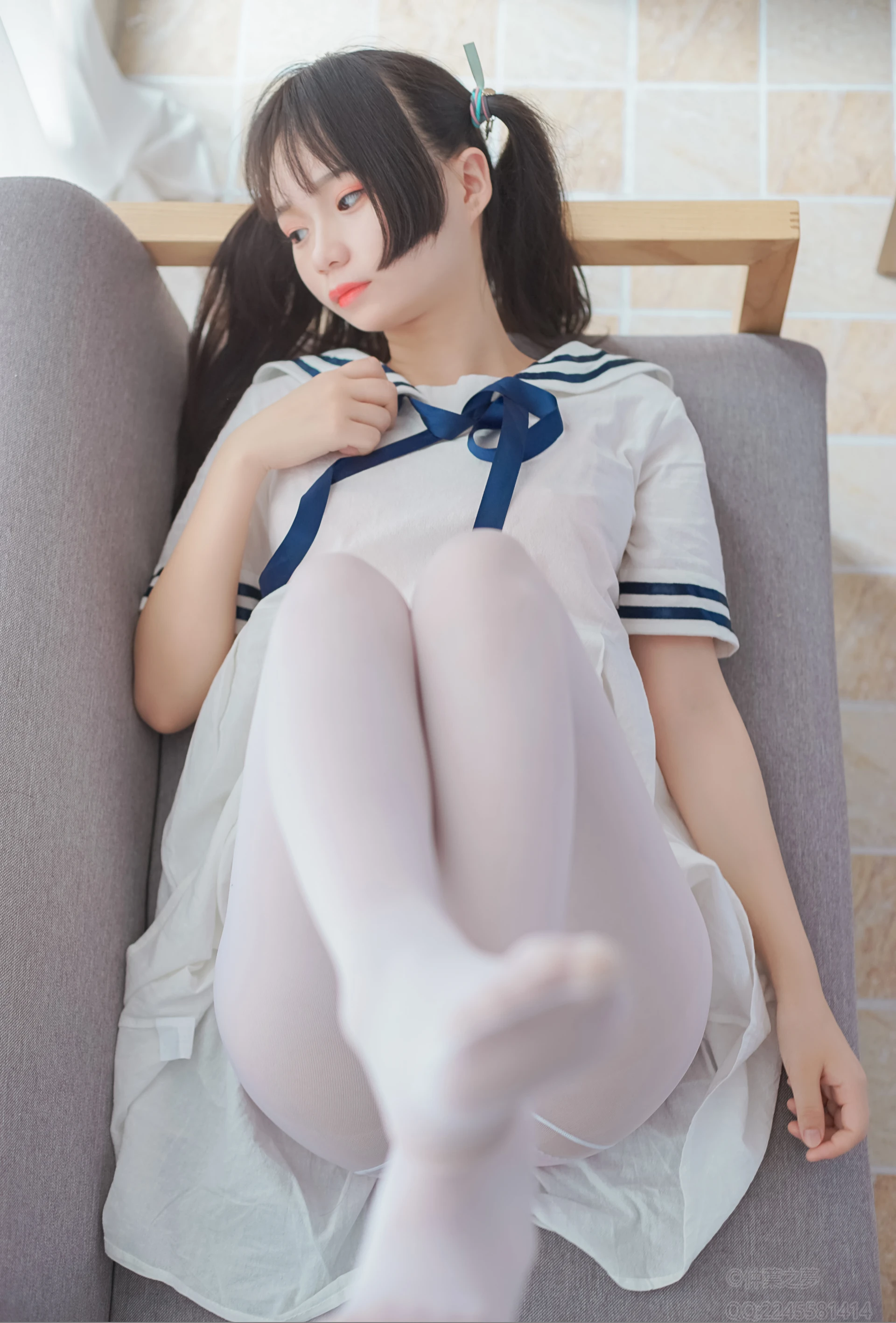 轻兰映画 VOL.006 [58P-559M]可爱, 白丝, 美腿, 美足, 轻兰映画