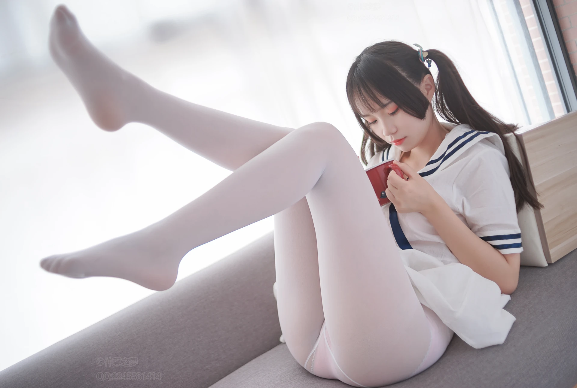 轻兰映画 VOL.006 [58P-559M]可爱, 白丝, 美腿, 美足, 轻兰映画