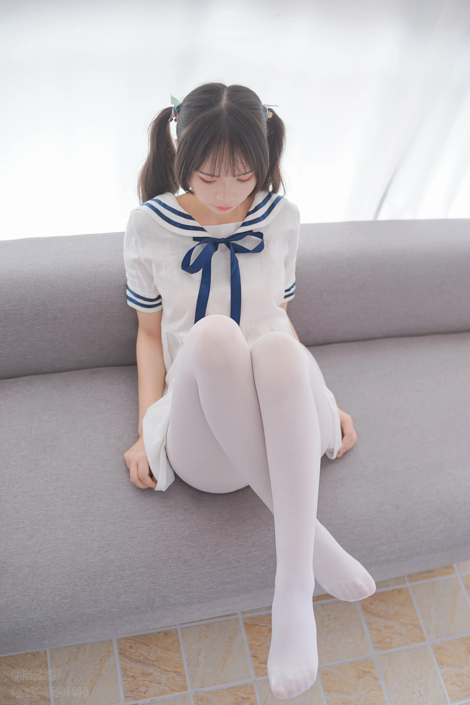 轻兰映画 VOL.006 [58P-559M]可爱, 白丝, 美腿, 美足, 轻兰映画