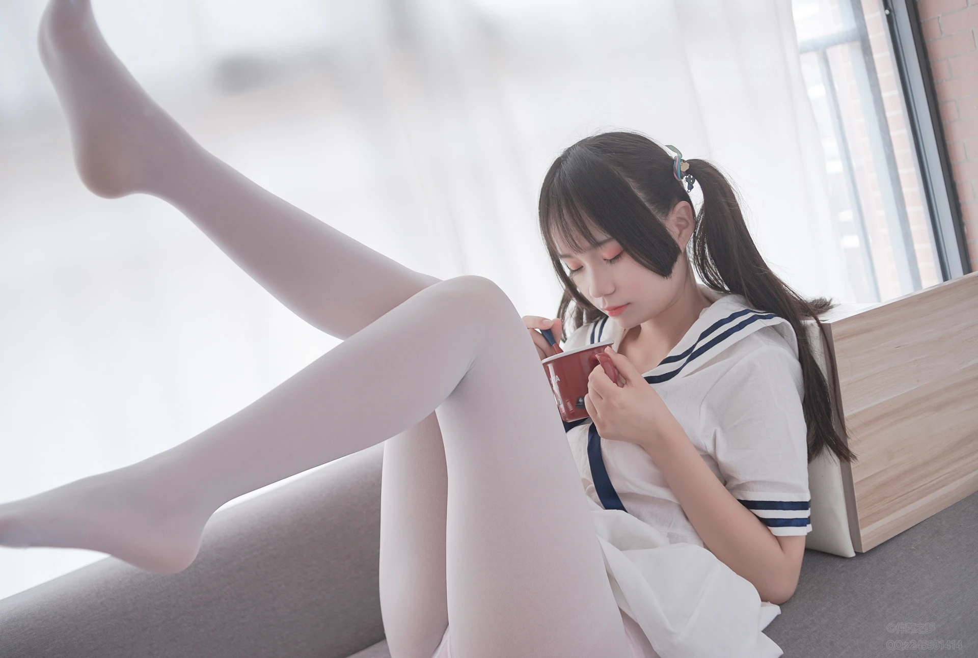 轻兰映画 VOL.006 [58P-559M]可爱, 白丝, 美腿, 美足, 轻兰映画