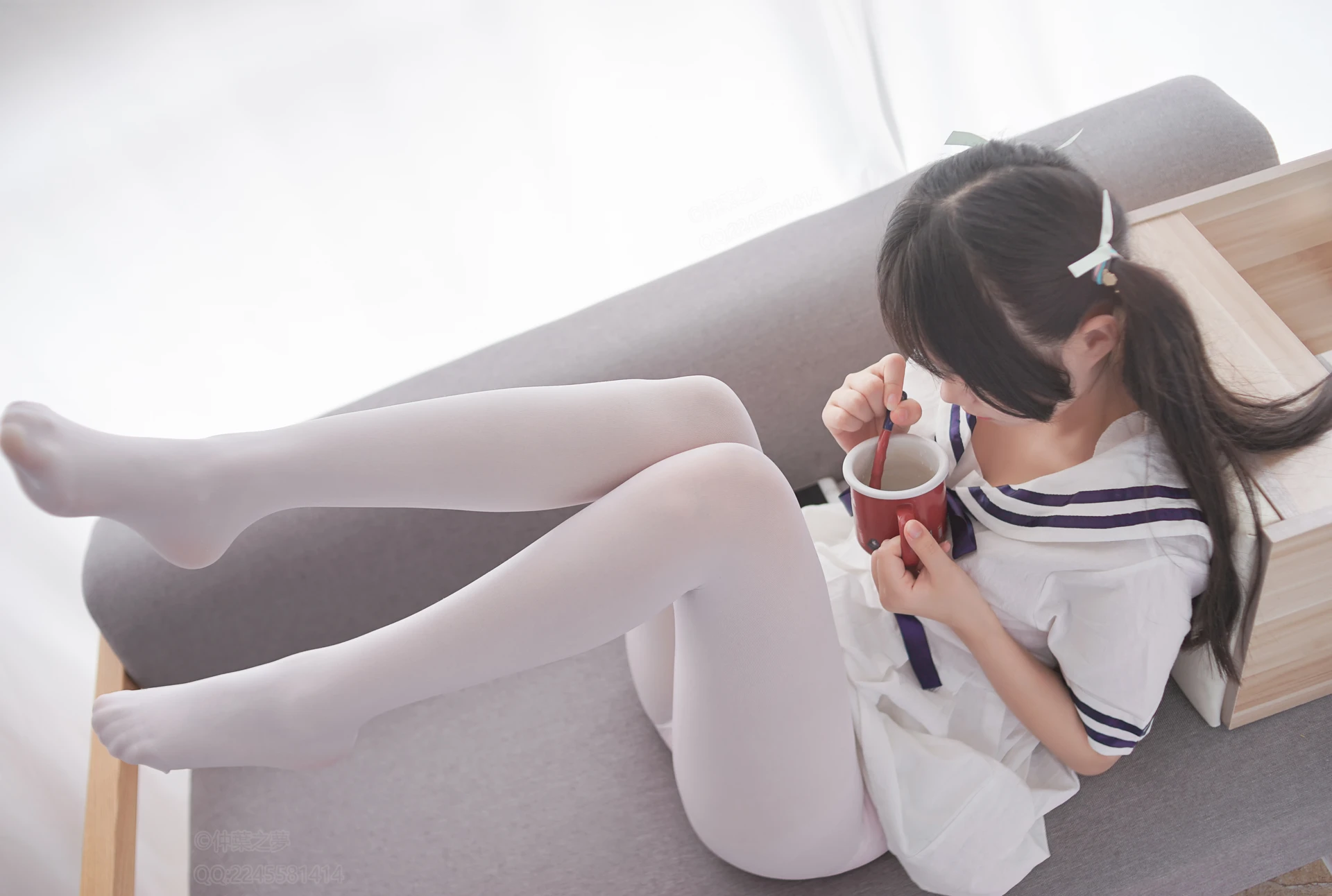 轻兰映画 VOL.006 [58P-559M]可爱, 白丝, 美腿, 美足, 轻兰映画