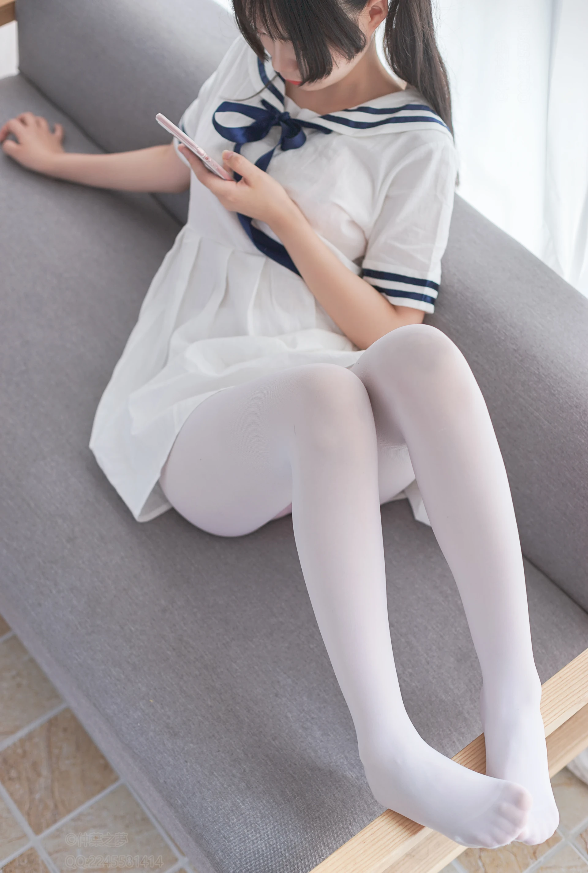 轻兰映画 VOL.006 [58P-559M]可爱, 白丝, 美腿, 美足, 轻兰映画