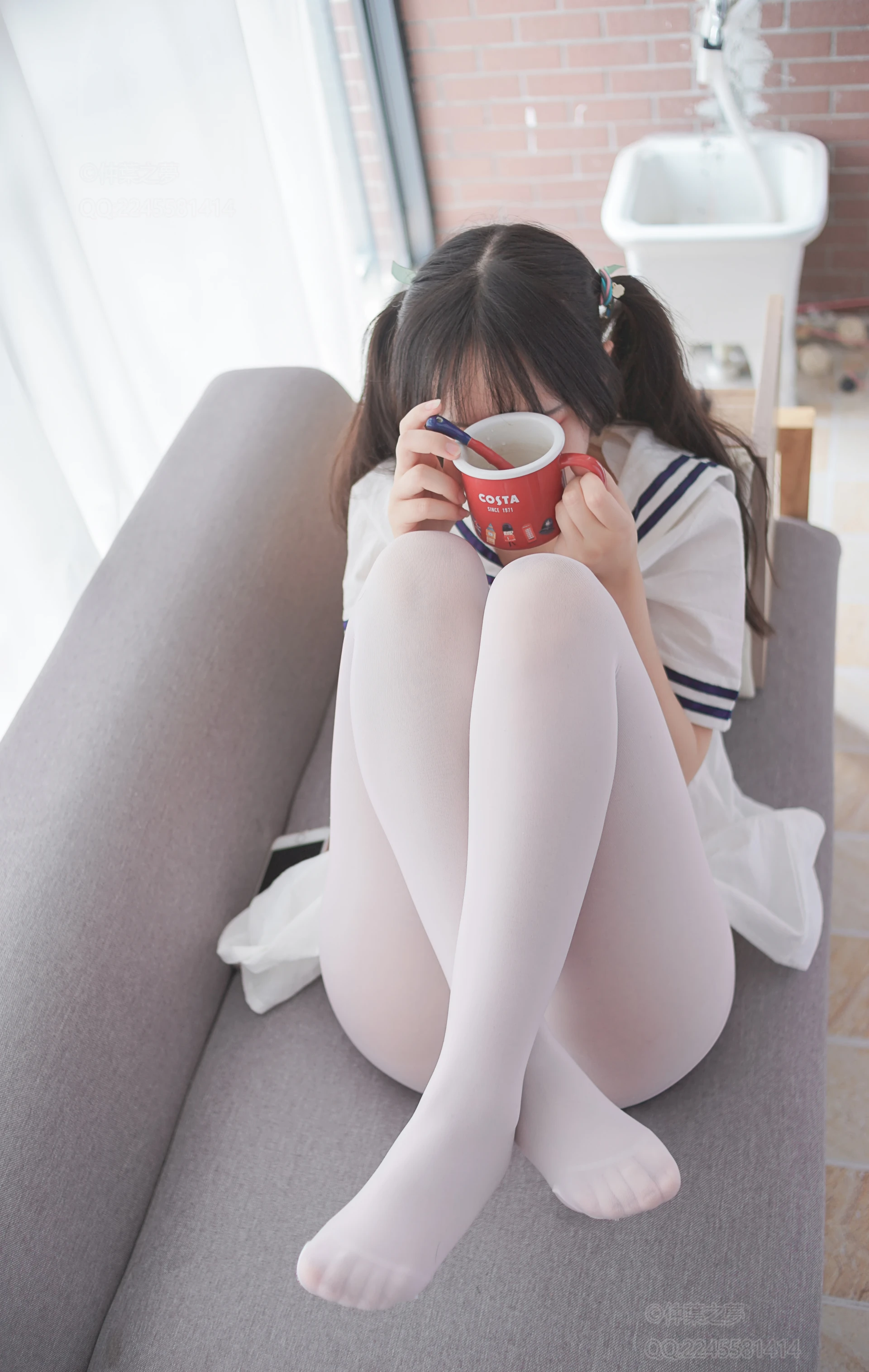 轻兰映画 VOL.006 [58P-559M]可爱, 白丝, 美腿, 美足, 轻兰映画