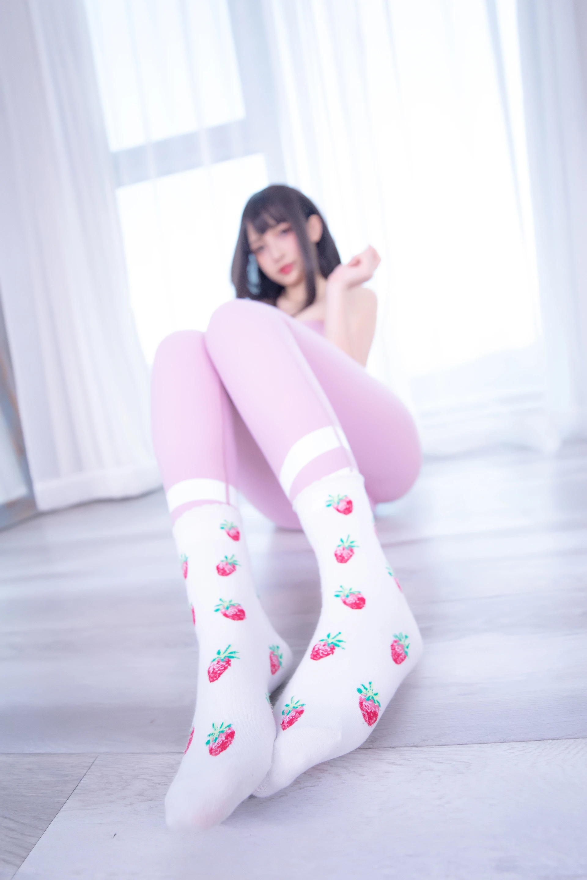 神楽坂真冬 第四季 序号10：《草莓蜜桃》 [75P-141MB]内衣, 瑜伽服, 神楽坂真冬, 美腿, 美足b