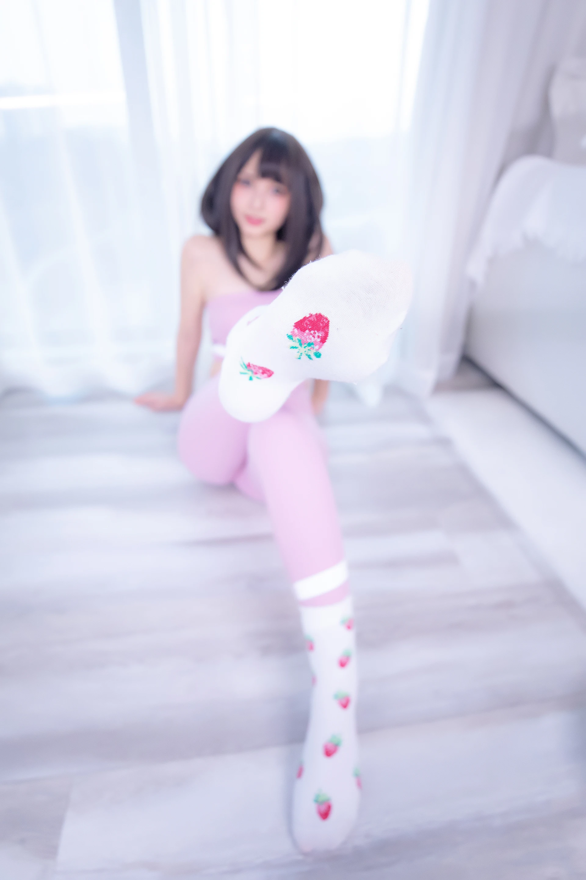 神楽坂真冬 第四季 序号10：《草莓蜜桃》 [75P-141MB]内衣, 瑜伽服, 神楽坂真冬, 美腿, 美足b