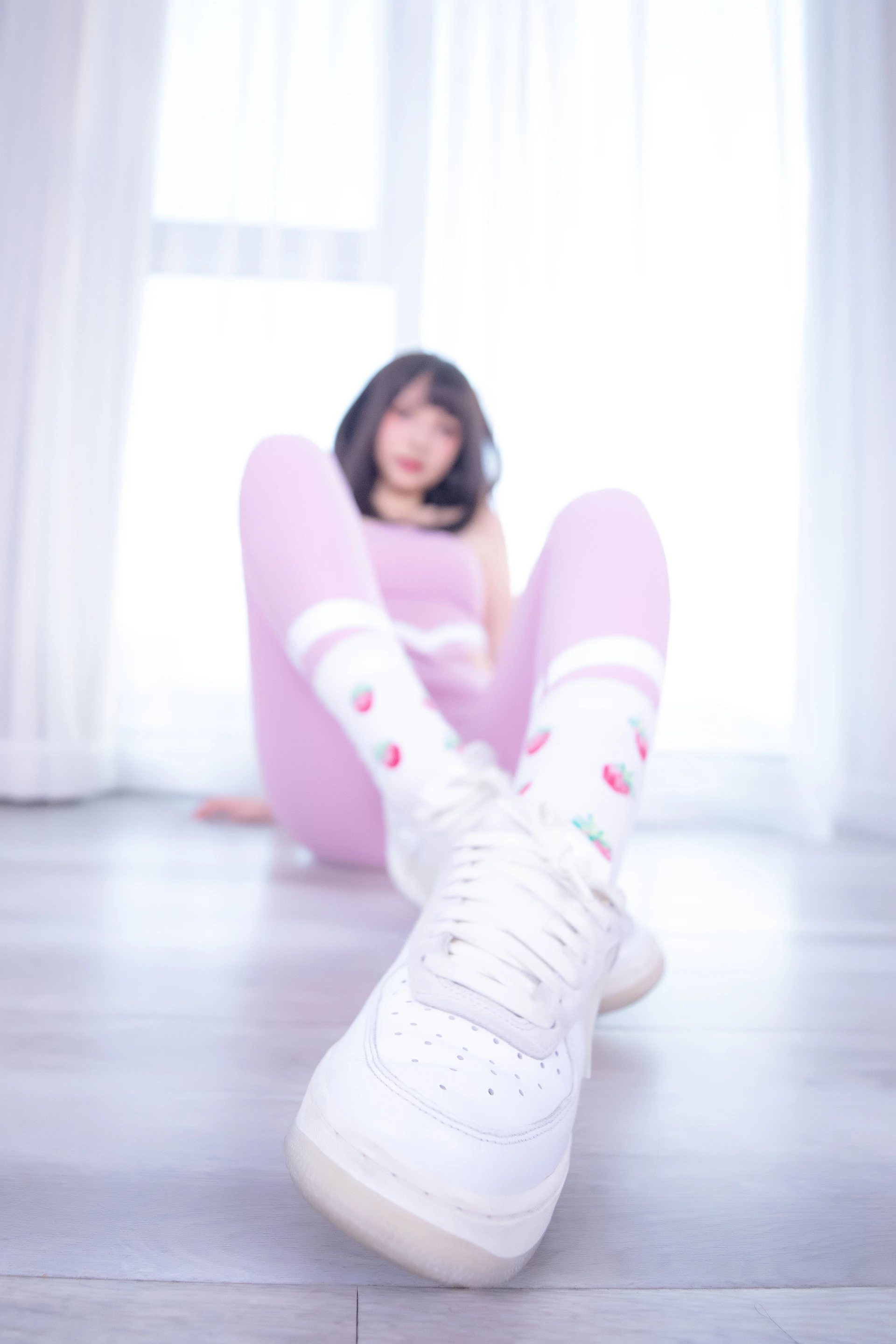 神楽坂真冬 第四季 序号10：《草莓蜜桃》 [75P-141MB]内衣, 瑜伽服, 神楽坂真冬, 美腿, 美足b