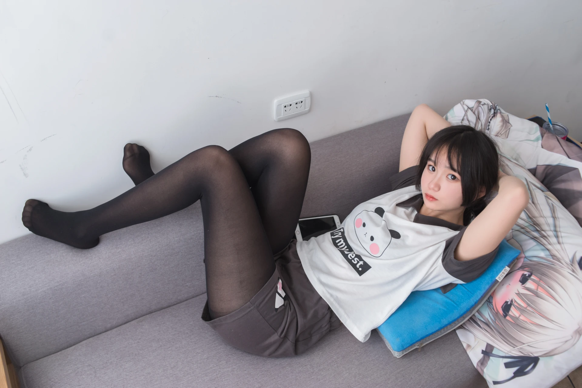 轻兰映画 SPL.012 [87P1V-510M]美腿, 美足, 轻兰映画, 黑丝