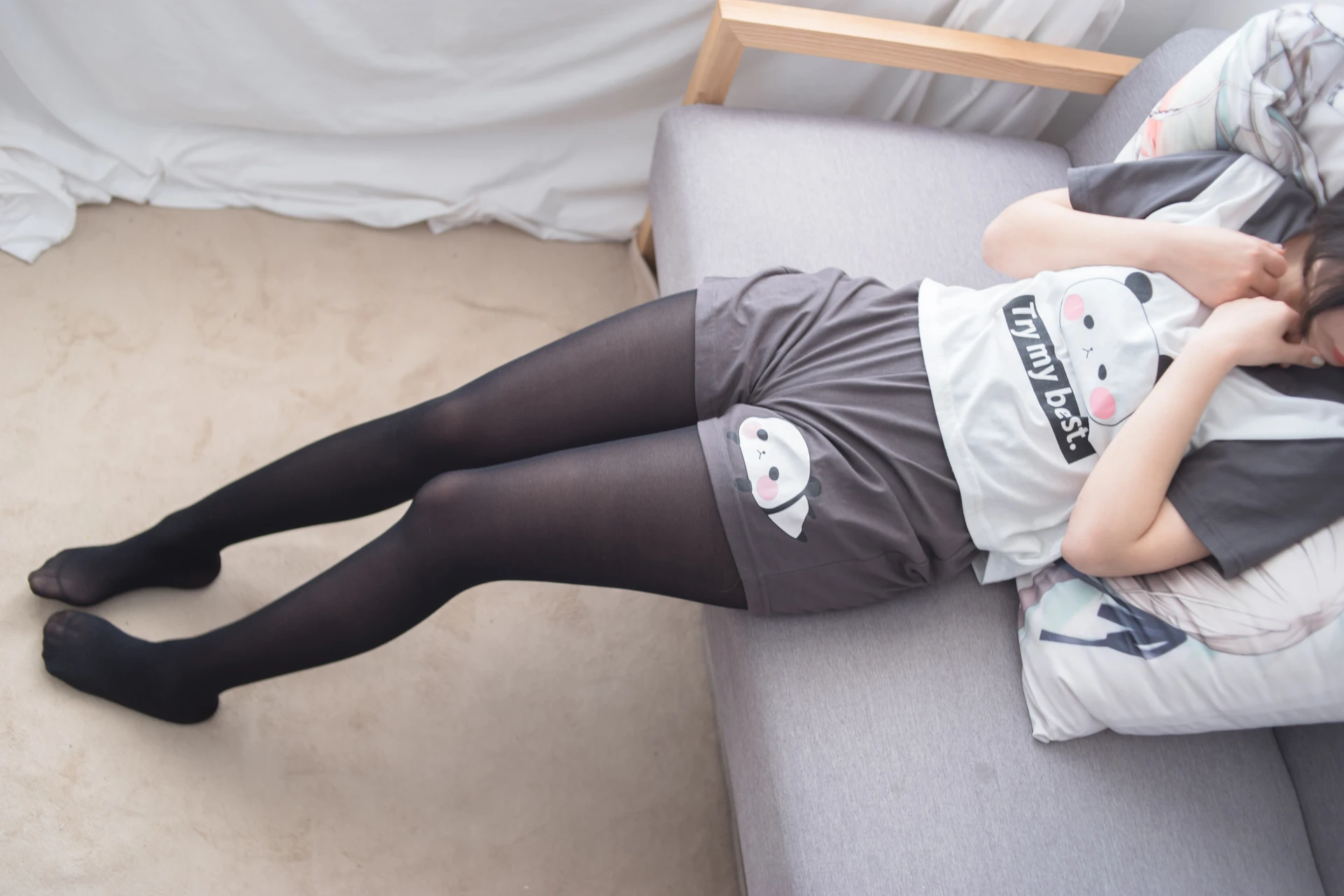 轻兰映画 SPL.012 [87P1V-510M]美腿, 美足, 轻兰映画, 黑丝