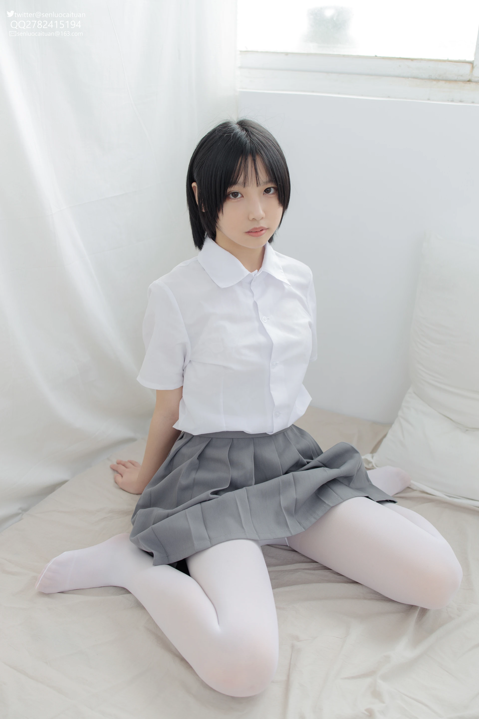 JKFUN GG-03 [96P1V-2.55G]GG, JKFUN, 可爱, 学生装, 森萝财团, 白丝, 美腿, 美足