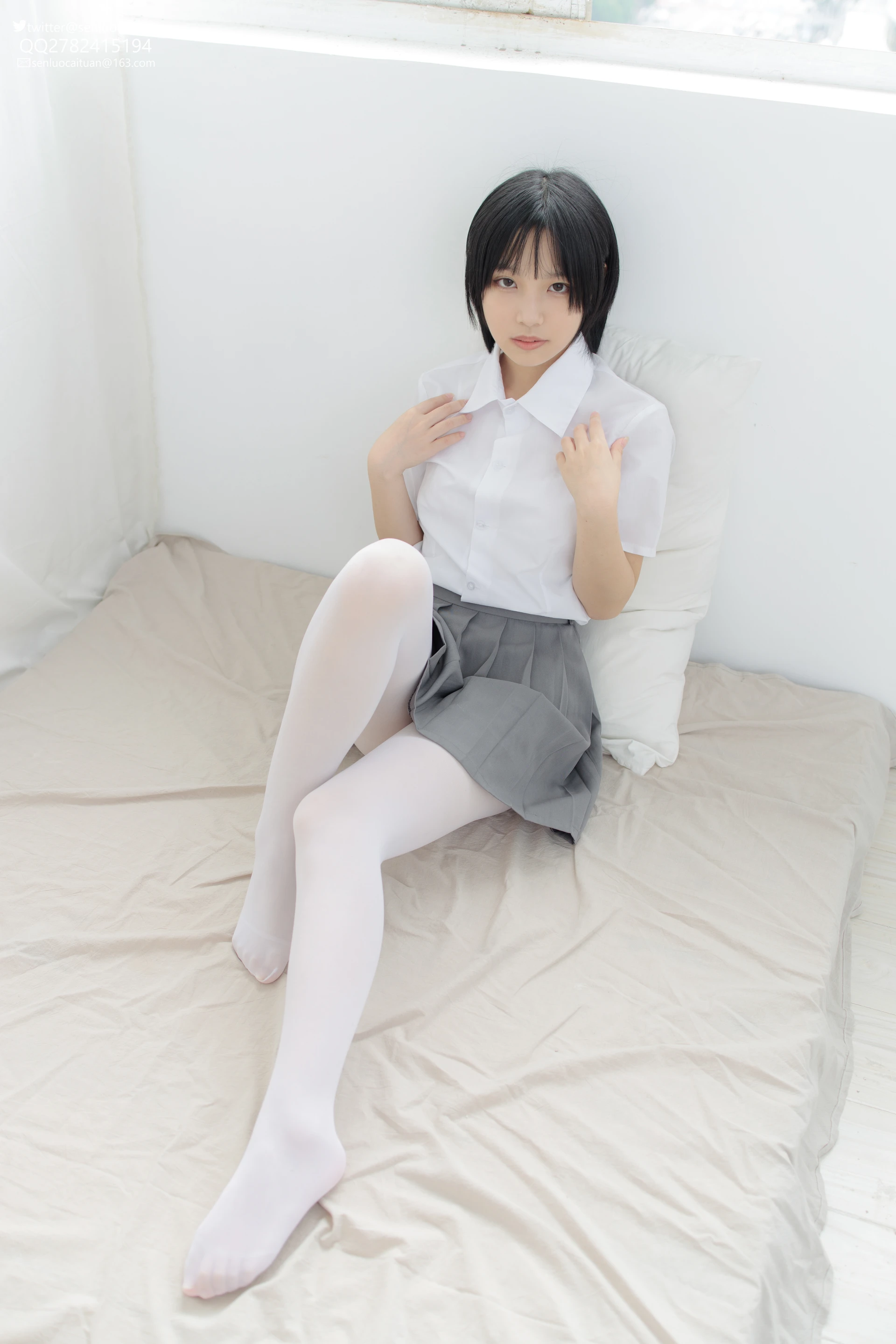 JKFUN GG-03 [96P1V-2.55G]GG, JKFUN, 可爱, 学生装, 森萝财团, 白丝, 美腿, 美足