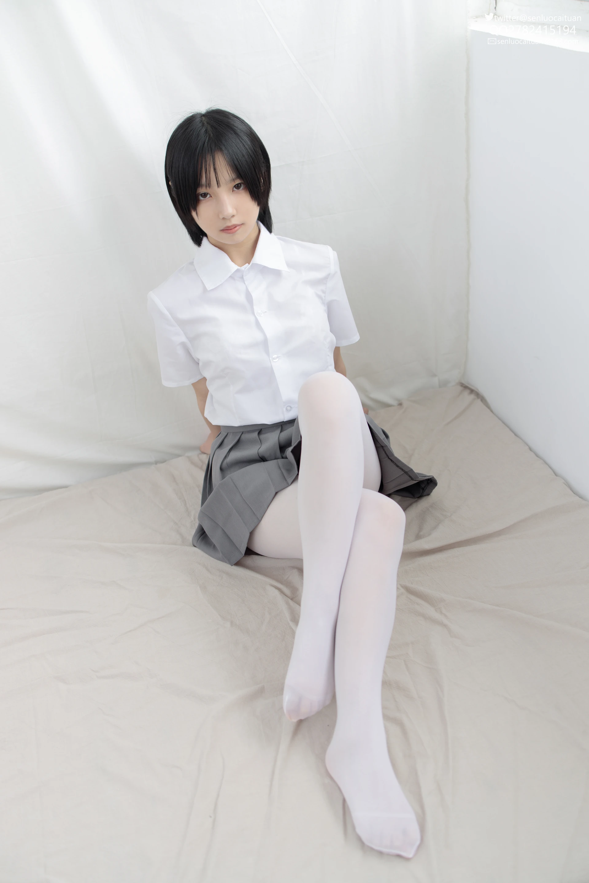 JKFUN GG-03 [96P1V-2.55G]GG, JKFUN, 可爱, 学生装, 森萝财团, 白丝, 美腿, 美足