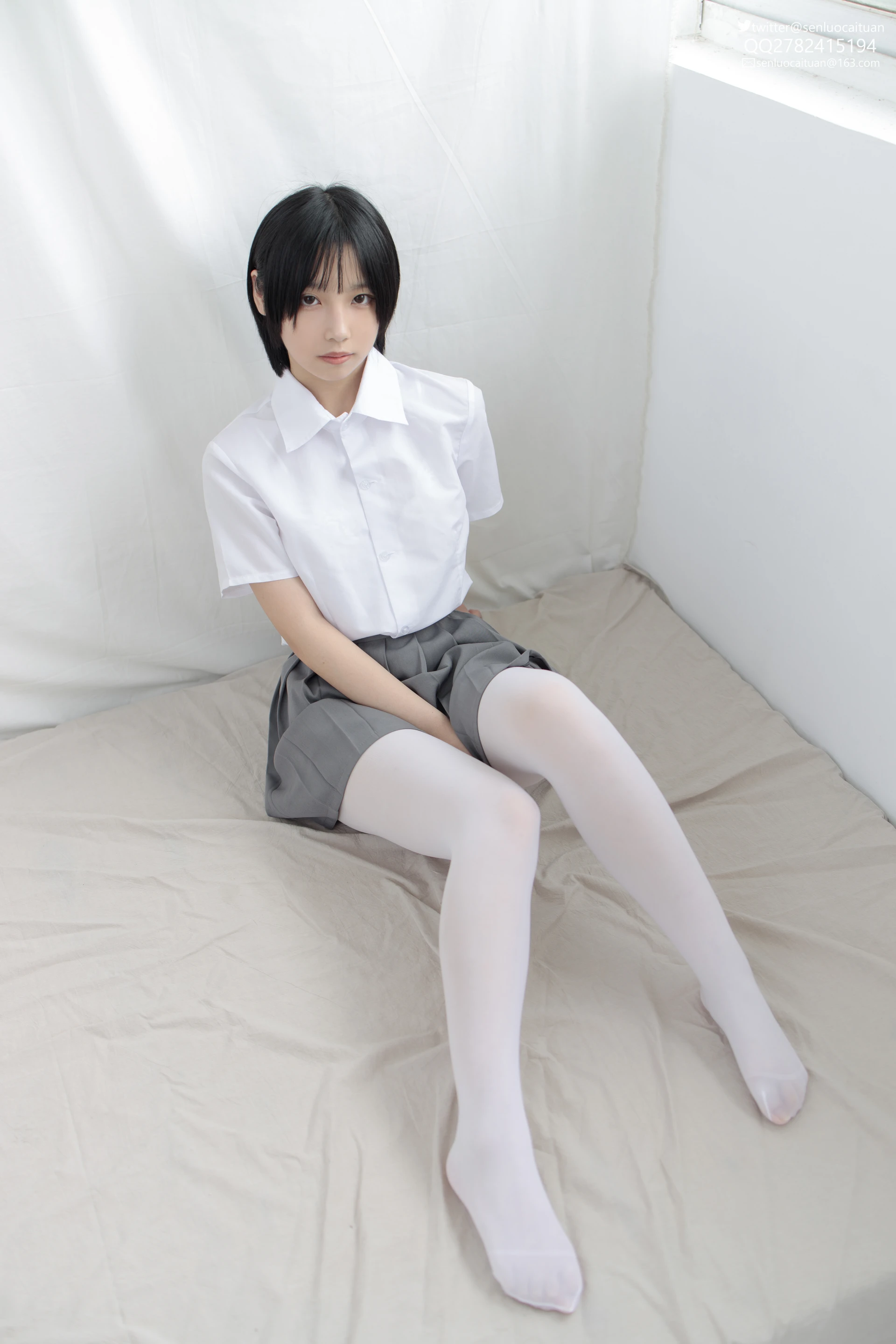 JKFUN GG-03 [96P1V-2.55G]GG, JKFUN, 可爱, 学生装, 森萝财团, 白丝, 美腿, 美足