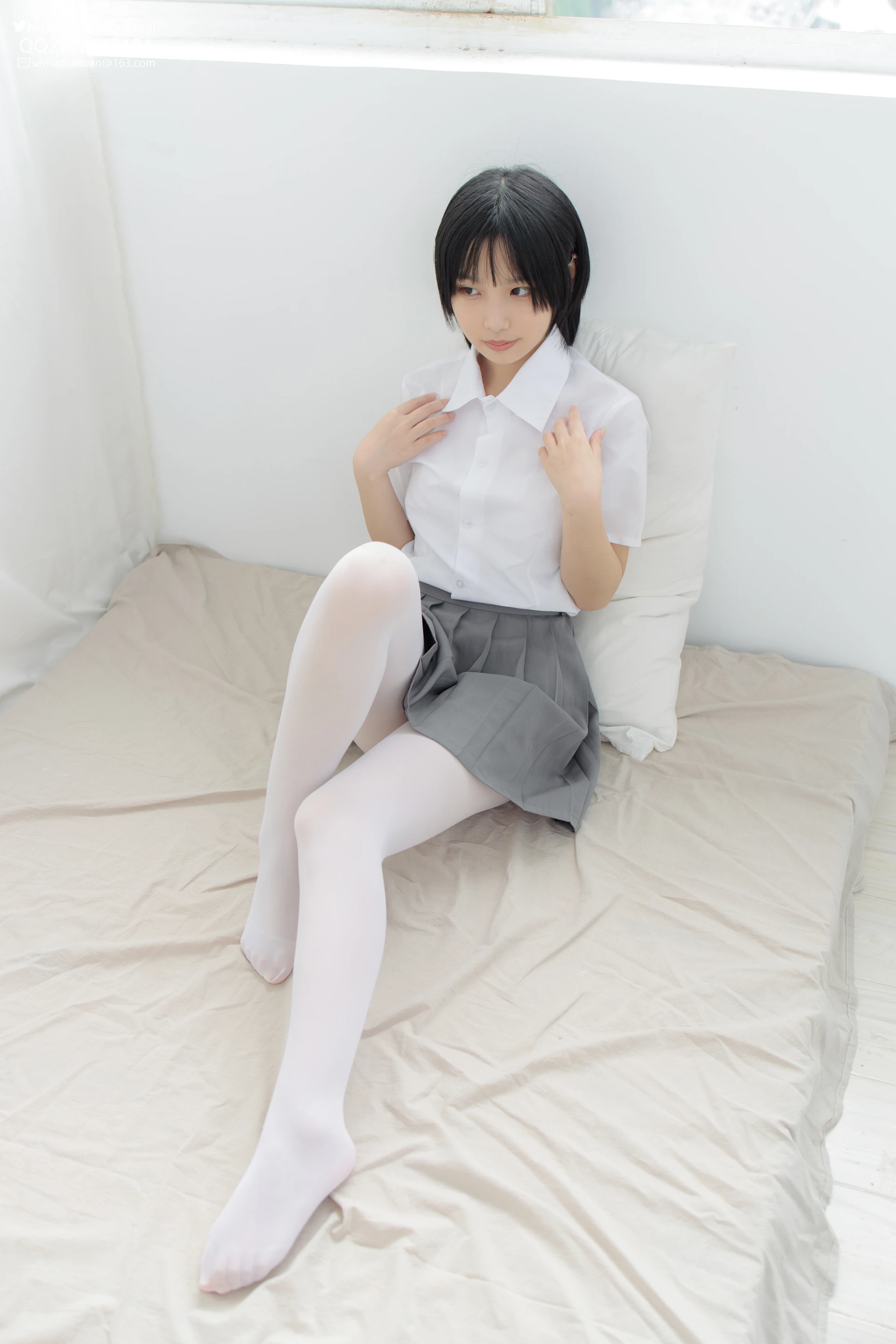 JKFUN GG-03 [96P1V-2.55G]GG, JKFUN, 可爱, 学生装, 森萝财团, 白丝, 美腿, 美足