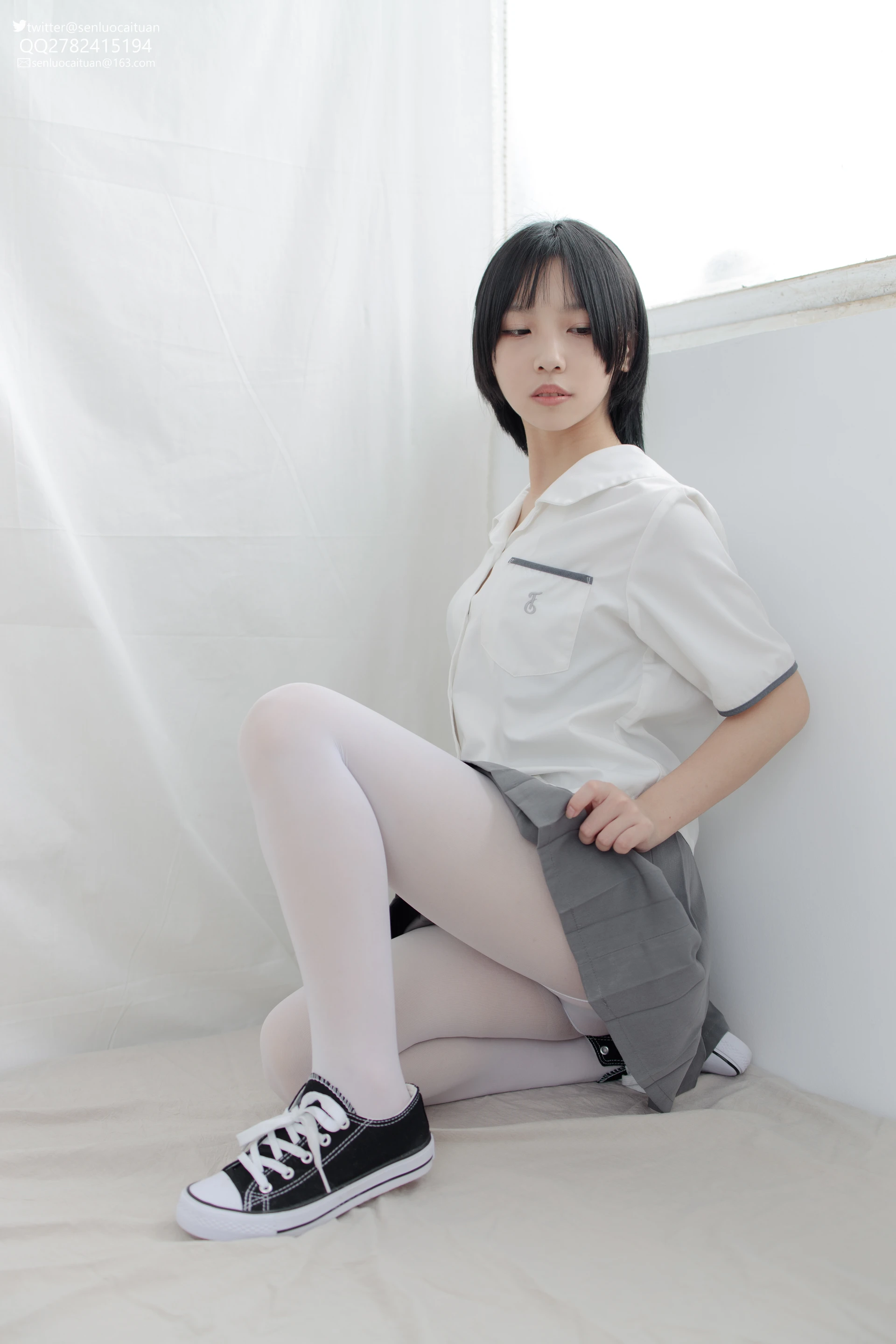 JKFUN GG-03 [96P1V-2.55G]GG, JKFUN, 可爱, 学生装, 森萝财团, 白丝, 美腿, 美足
