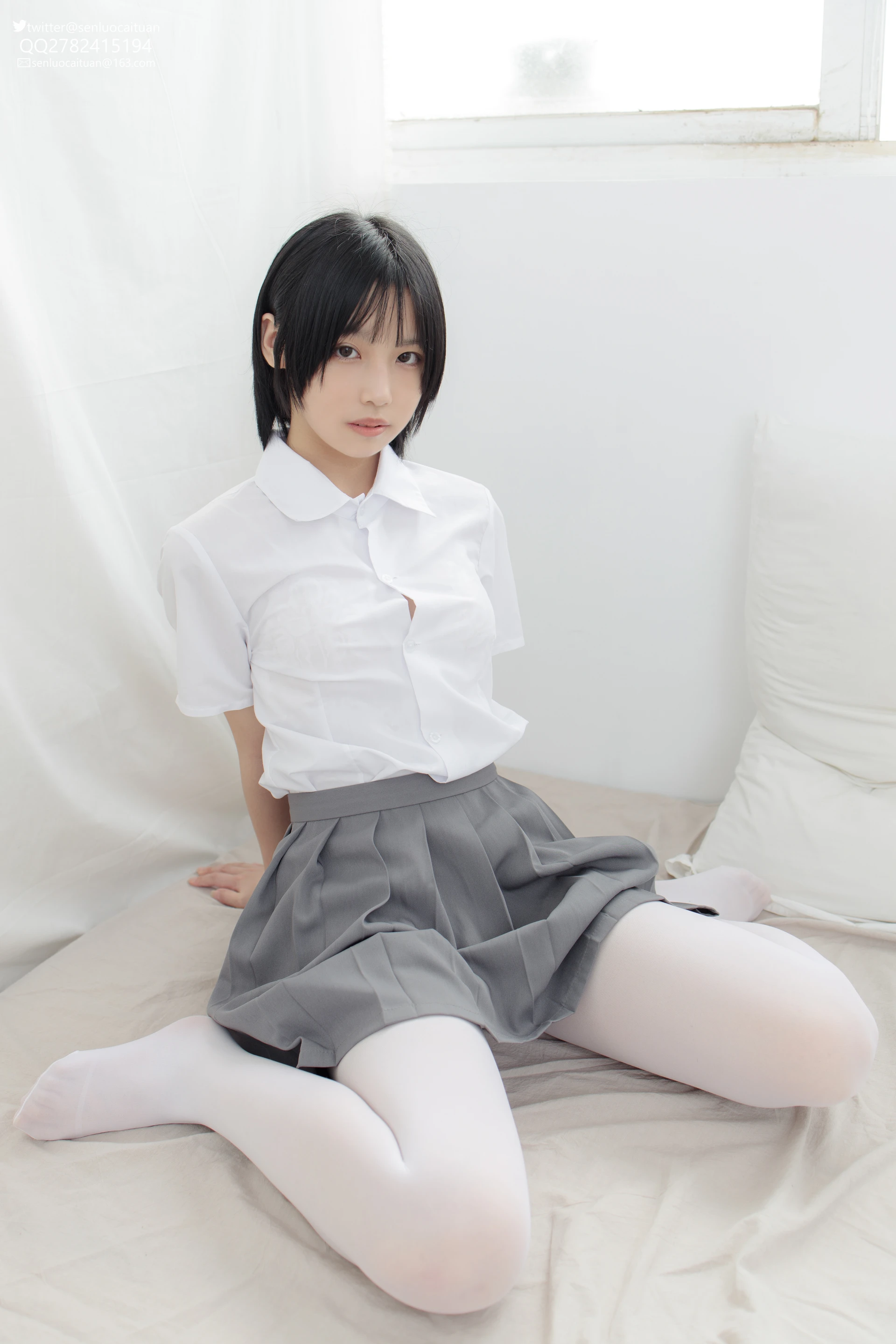JKFUN GG-03 [96P1V-2.55G]GG, JKFUN, 可爱, 学生装, 森萝财团, 白丝, 美腿, 美足