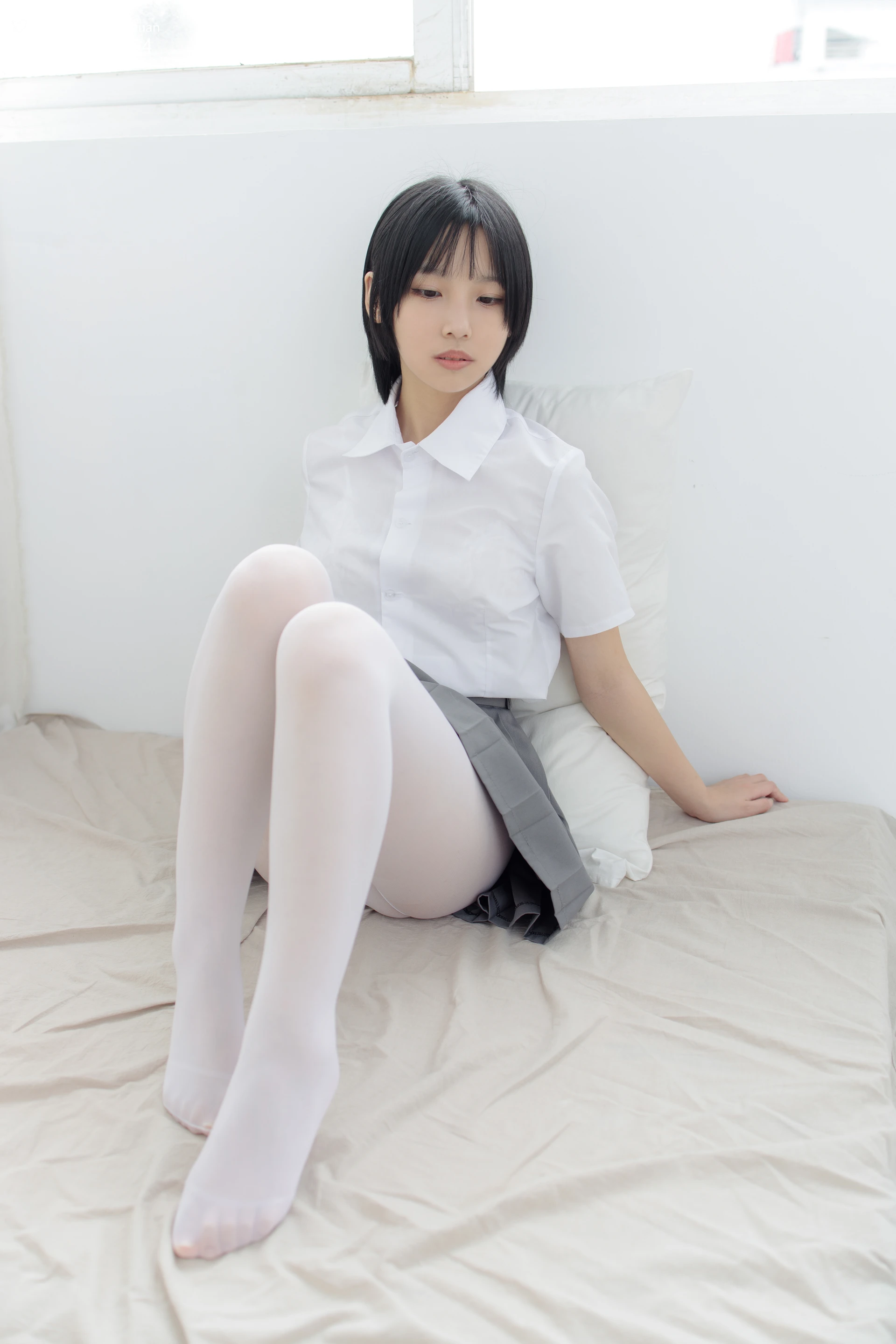 JKFUN GG-03 [96P1V-2.55G]GG, JKFUN, 可爱, 学生装, 森萝财团, 白丝, 美腿, 美足