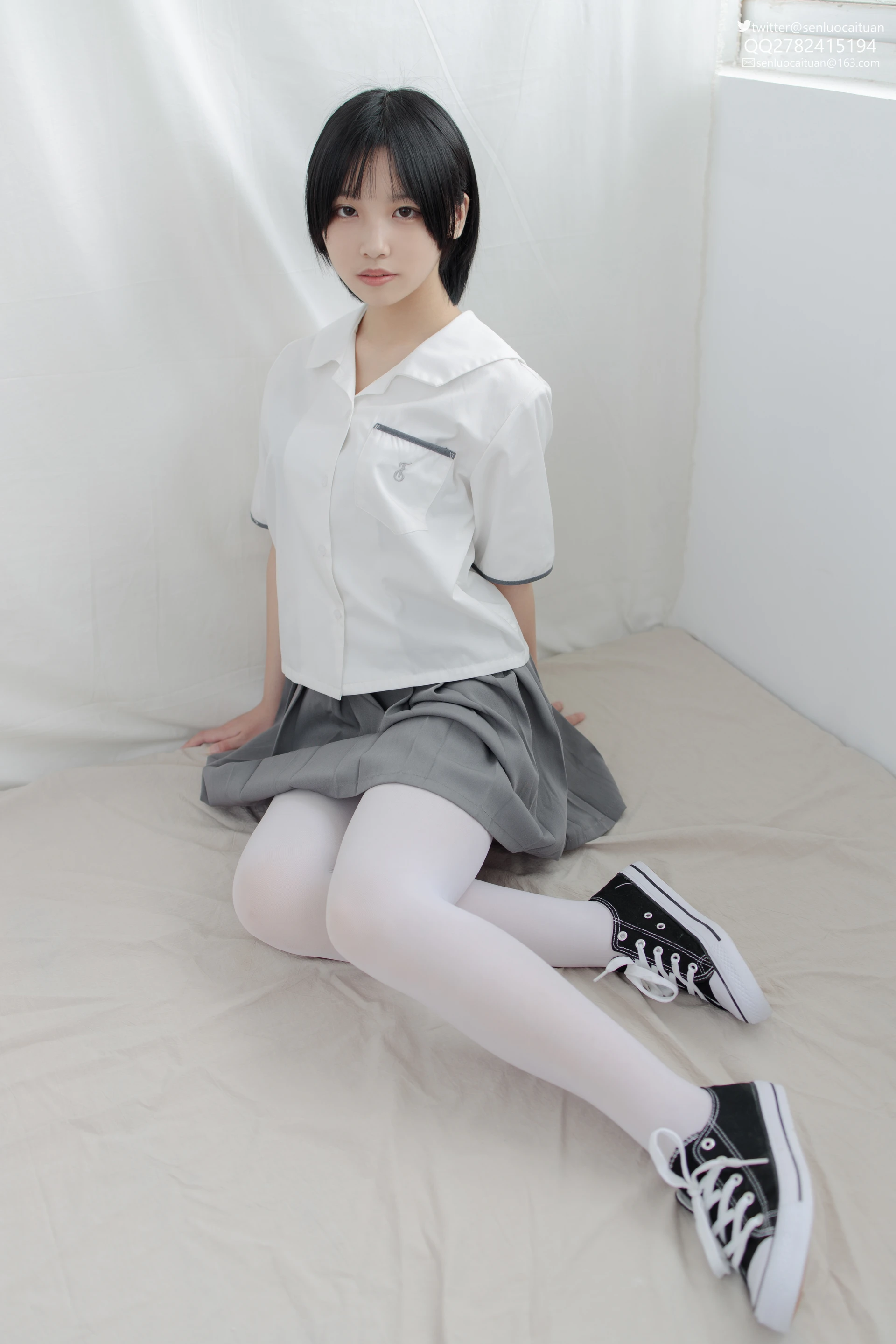 JKFUN GG-03 [96P1V-2.55G]GG, JKFUN, 可爱, 学生装, 森萝财团, 白丝, 美腿, 美足