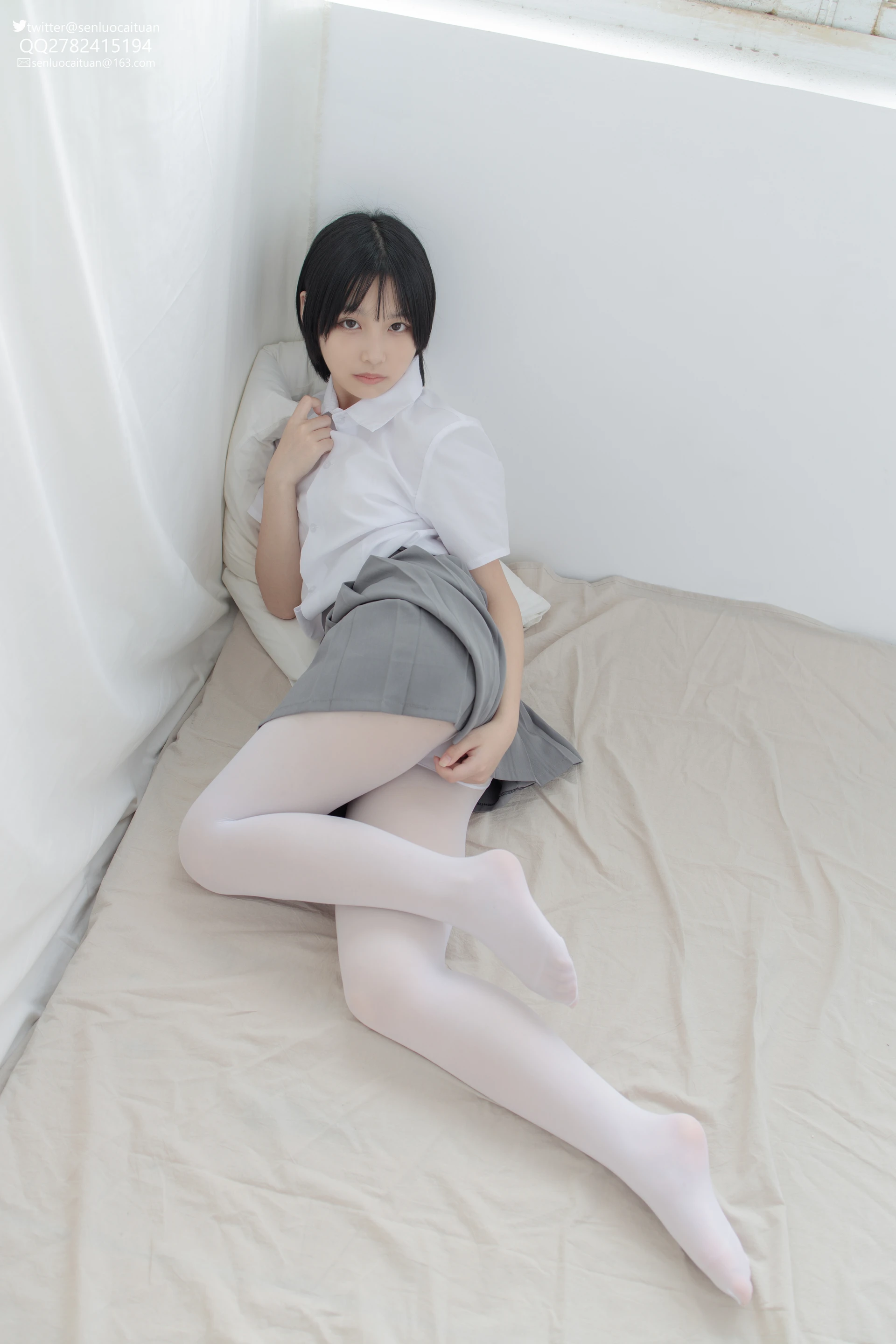 JKFUN GG-03 [96P1V-2.55G]GG, JKFUN, 可爱, 学生装, 森萝财团, 白丝, 美腿, 美足