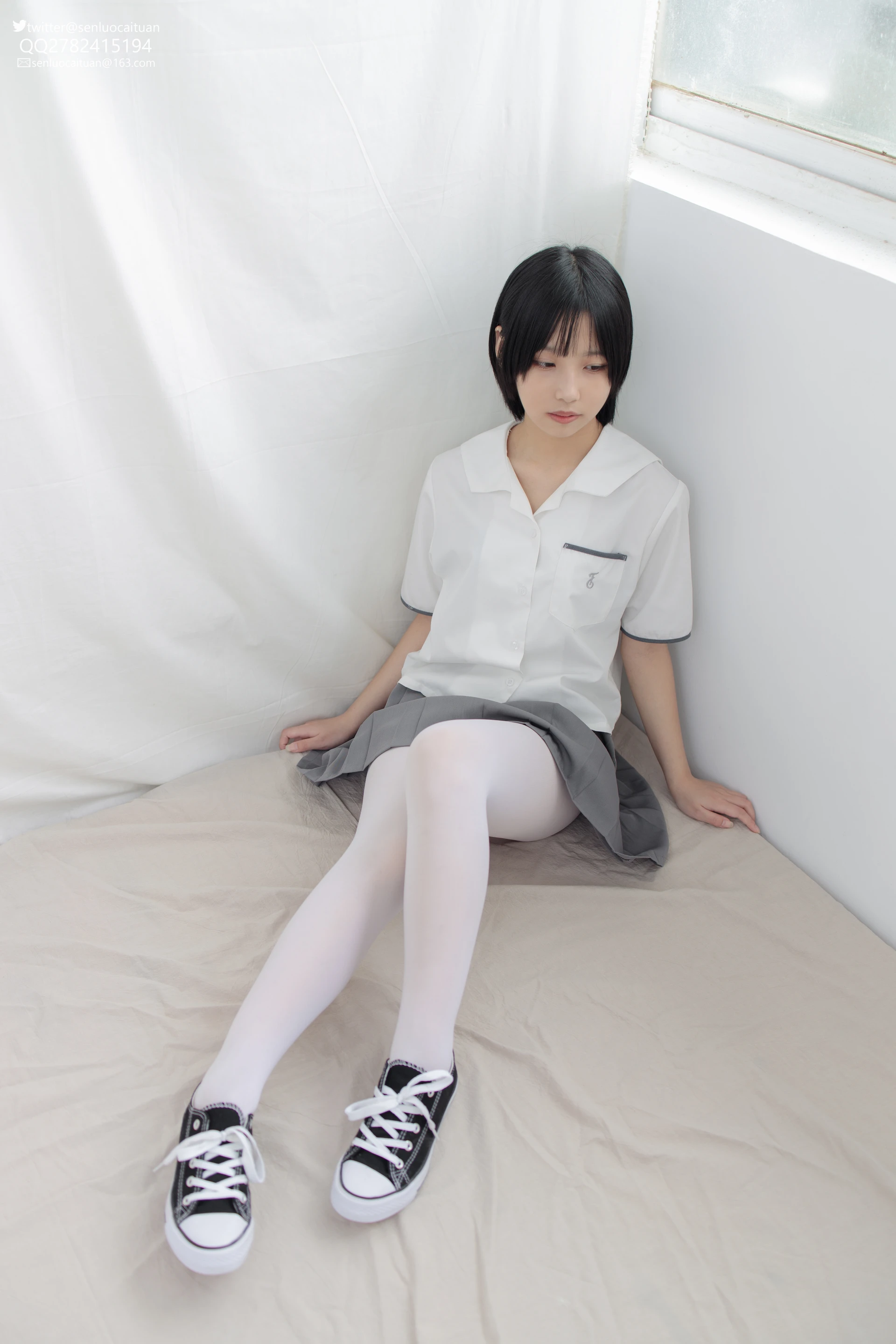 JKFUN GG-03 [96P1V-2.55G]GG, JKFUN, 可爱, 学生装, 森萝财团, 白丝, 美腿, 美足