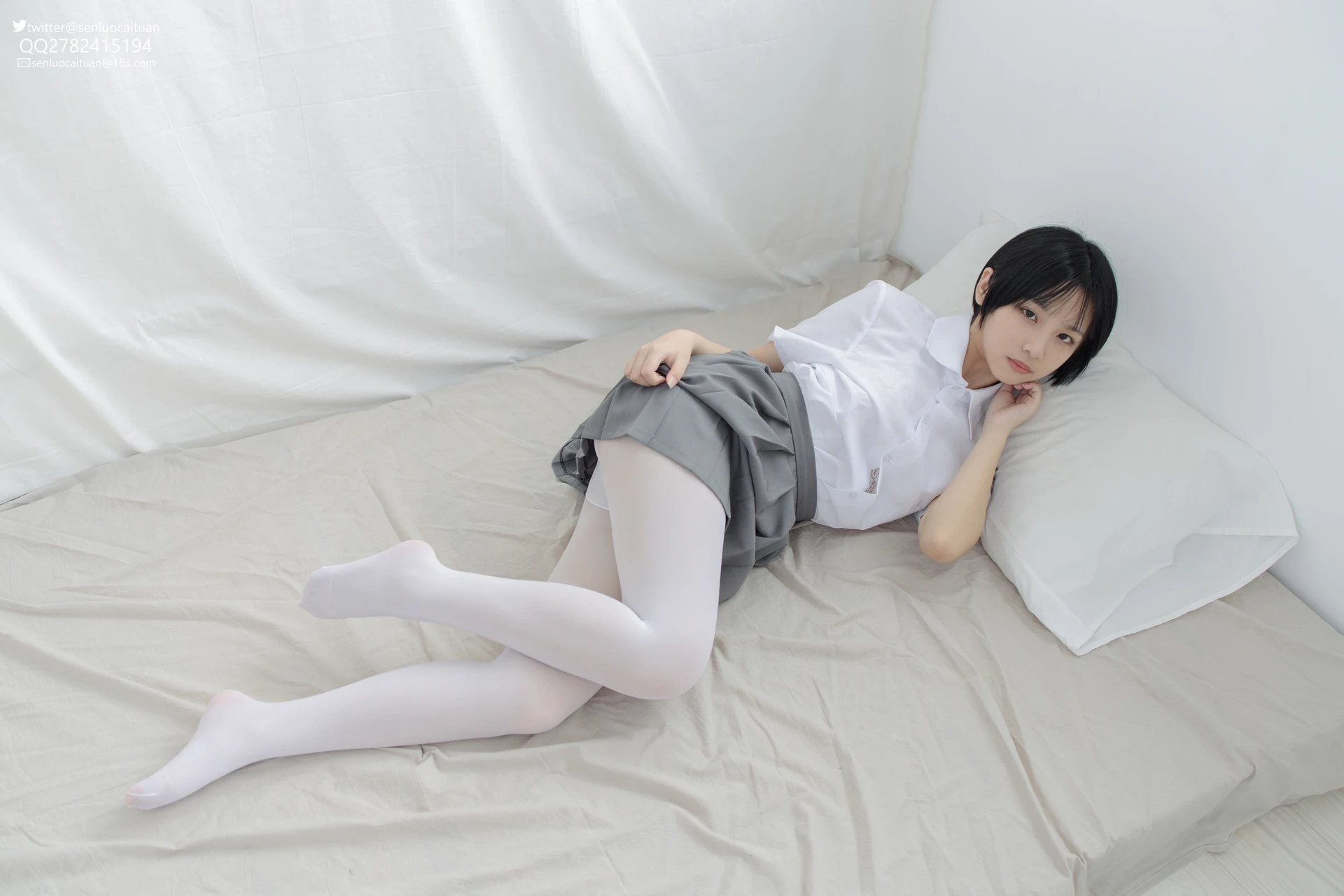 JKFUN GG-03 [96P1V-2.55G]GG, JKFUN, 可爱, 学生装, 森萝财团, 白丝, 美腿, 美足