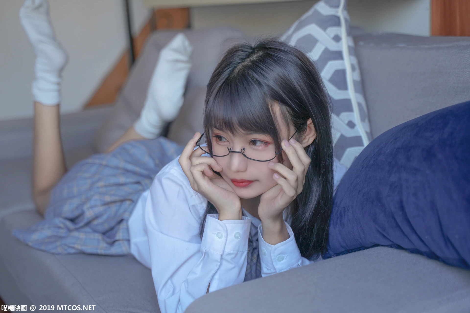 喵糖映画 VOL.047 [44P-385M]JK制服, 可爱, 喵糖映画, 学生装, 美腿
