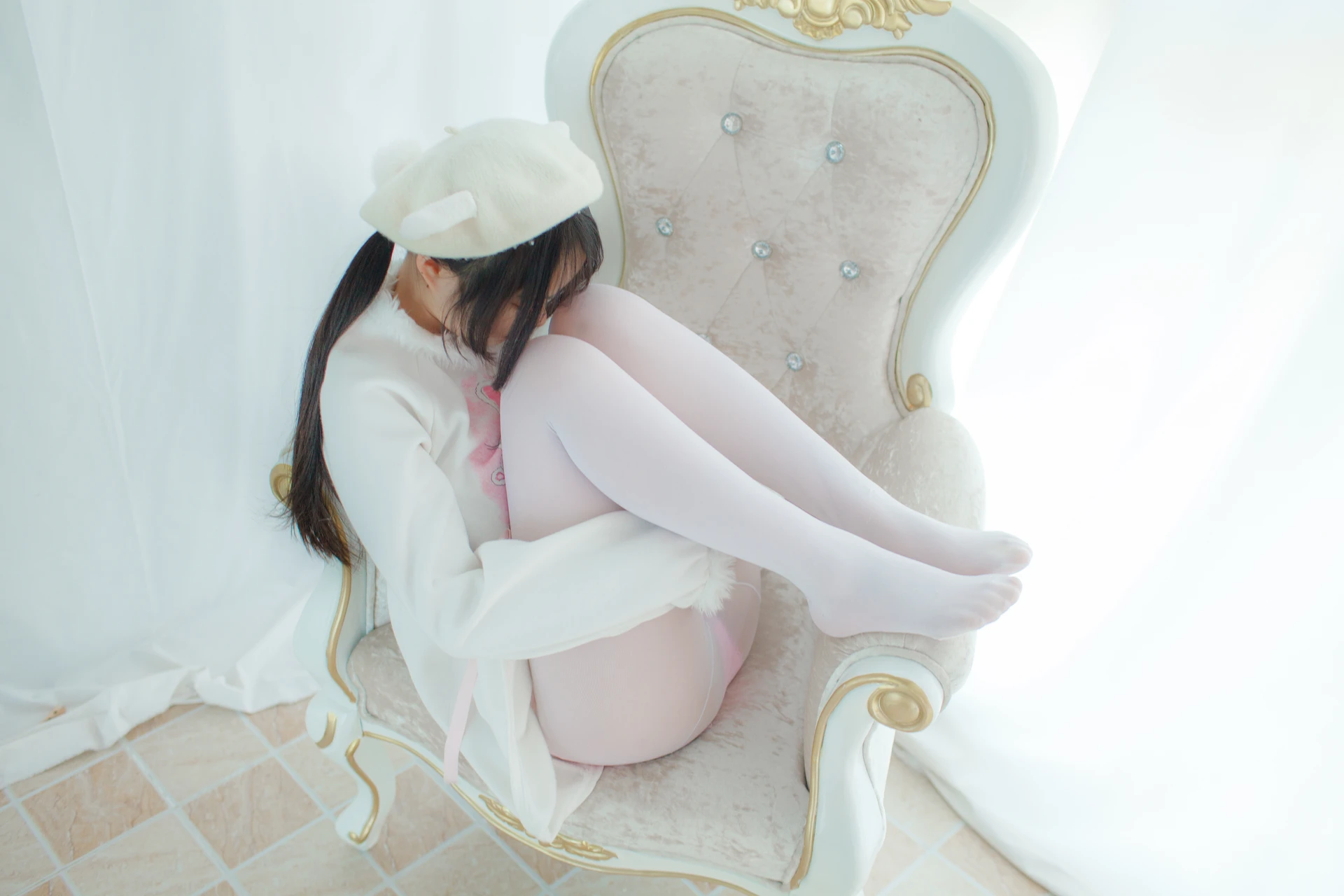 少女秩序 VOL.16 无法拒绝的白丝 可爱双马尾[49P-354M]双马尾, 少女秩序, 白丝, 美腿, 美足