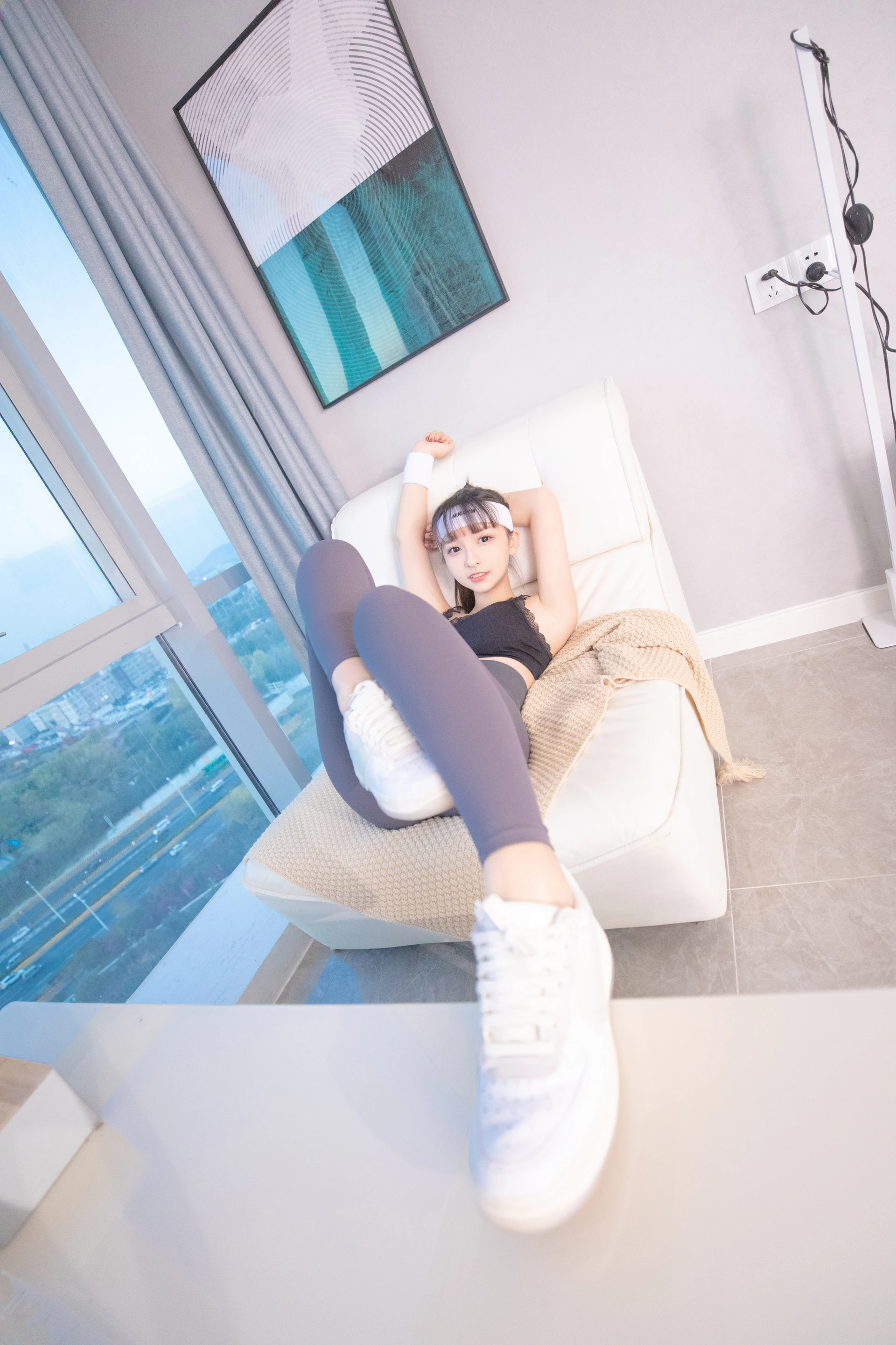 神楽坂真冬 第三季 序号26：健身主题《温度の香り》 [150P2V-620MB]体操服, 内衣, 双马尾, 白丝, 神楽坂真冬, 美腿, 美足, 肉丝