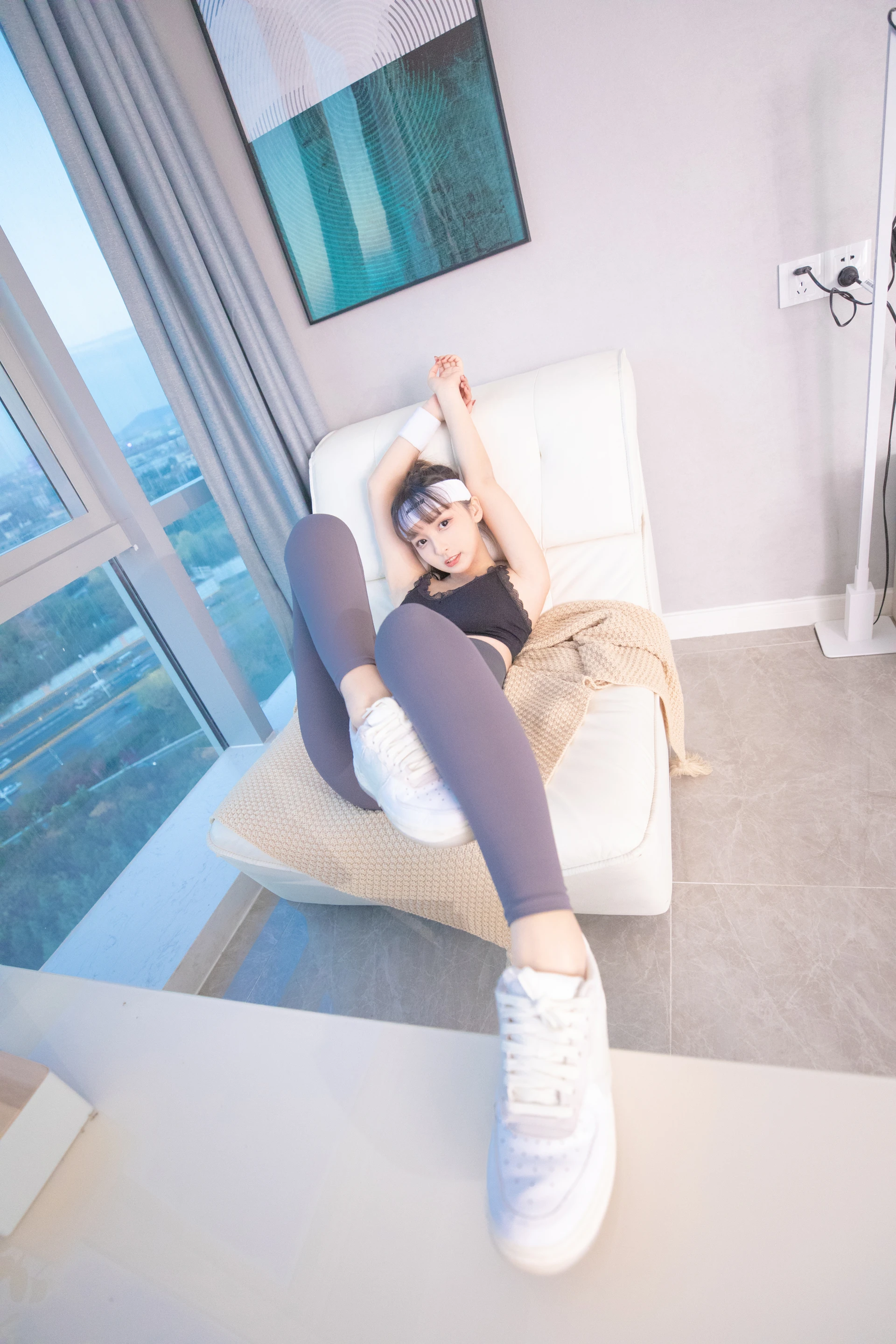 神楽坂真冬 第三季 序号26：健身主题《温度の香り》 [150P2V-620MB]体操服, 内衣, 双马尾, 白丝, 神楽坂真冬, 美腿, 美足, 肉丝