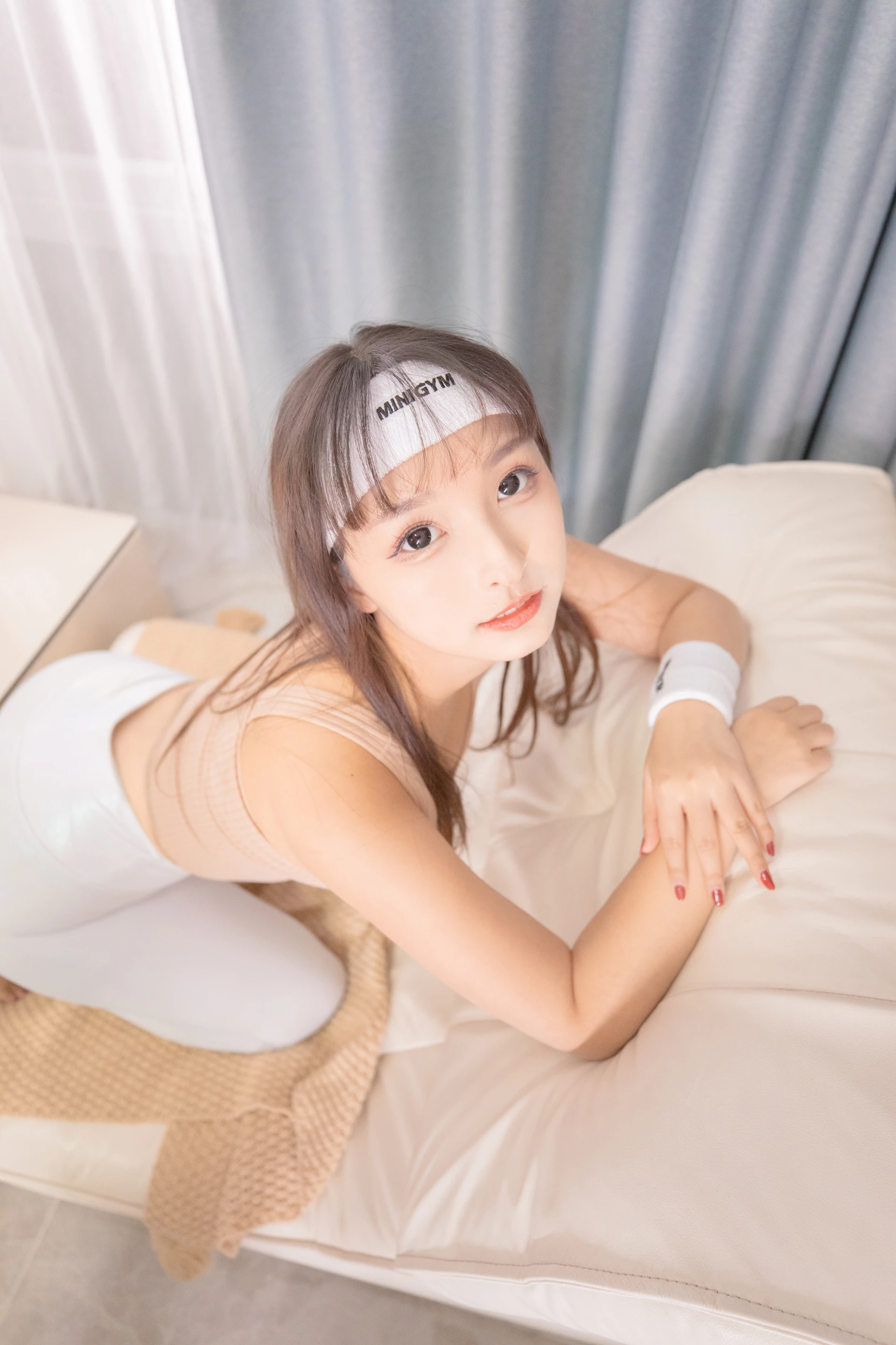 神楽坂真冬 第三季 序号26：健身主题《温度の香り》 [150P2V-620MB]体操服, 内衣, 双马尾, 白丝, 神楽坂真冬, 美腿, 美足, 肉丝