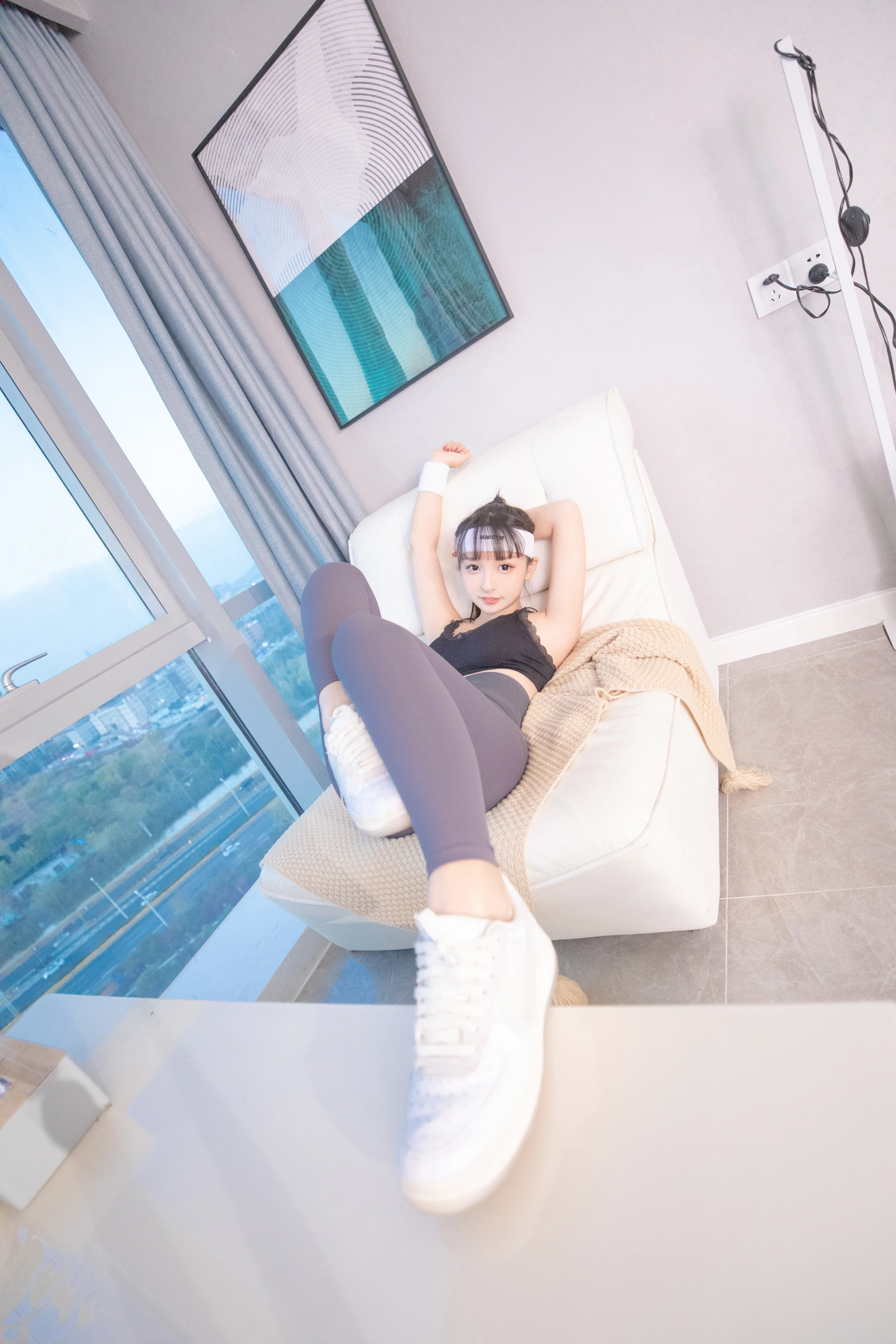 神楽坂真冬 第三季 序号26：健身主题《温度の香り》 [150P2V-620MB]体操服, 内衣, 双马尾, 白丝, 神楽坂真冬, 美腿, 美足, 肉丝