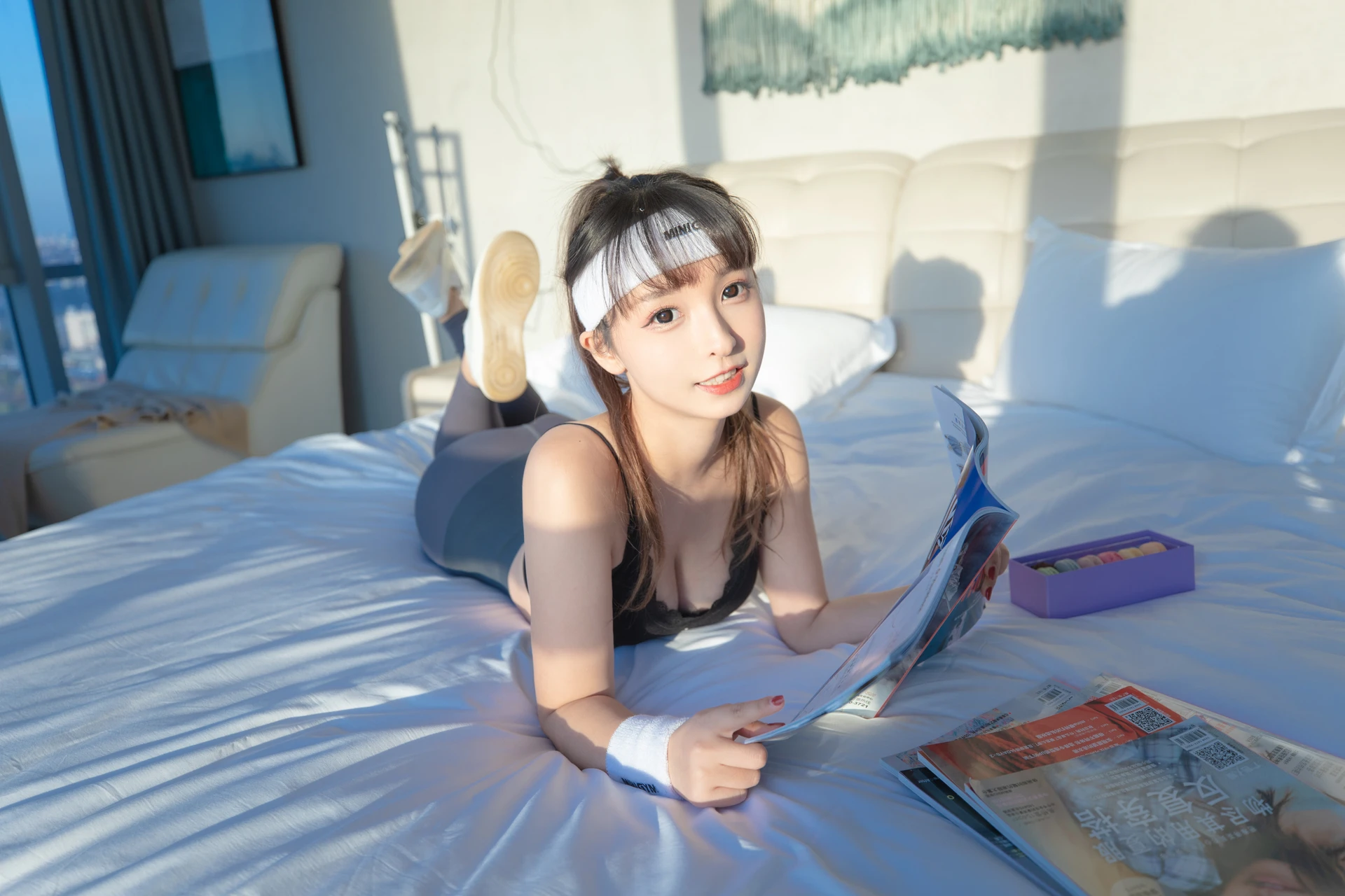 神楽坂真冬 第三季 序号26：健身主题《温度の香り》 [150P2V-620MB]体操服, 内衣, 双马尾, 白丝, 神楽坂真冬, 美腿, 美足, 肉丝