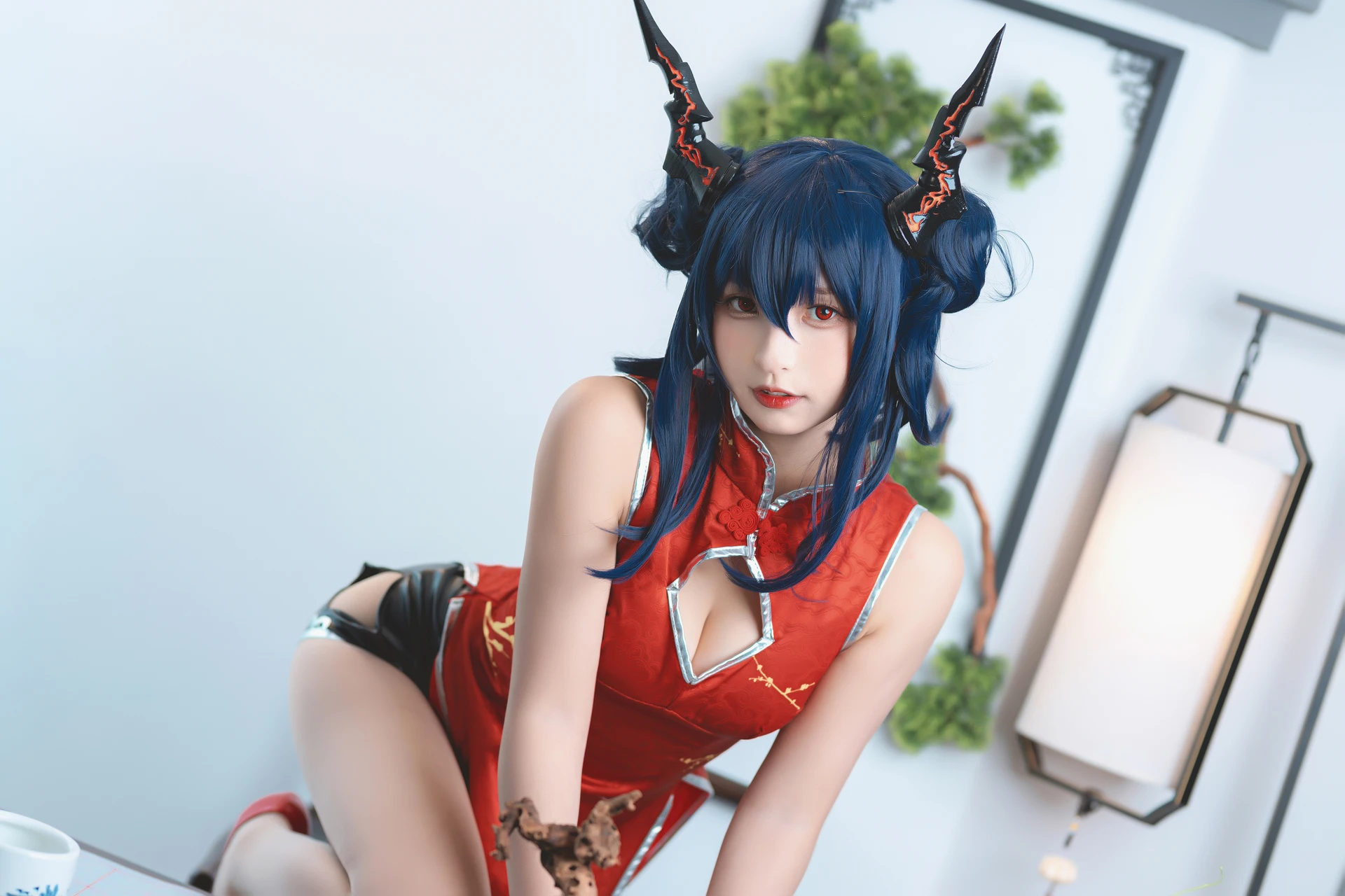 神楽坂真冬 第三季 序号7：《刀ノ語》陈&妖刀姬cos [150P3V-755MB]内衣, 旗袍, 白丝, 神楽坂真冬, 美腿, 美足, 肉丝