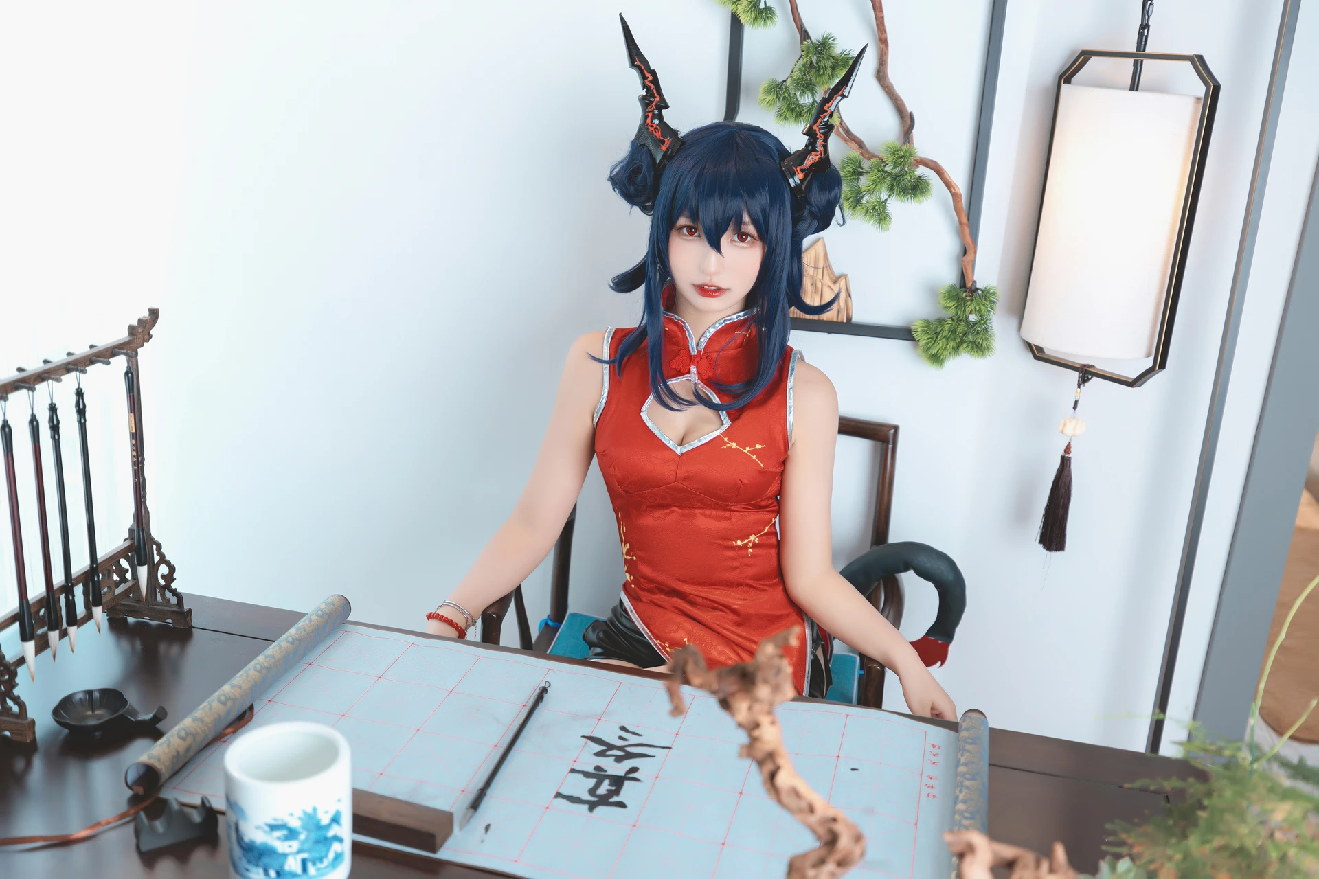 神楽坂真冬 第三季 序号7：《刀ノ語》陈&妖刀姬cos [150P3V-755MB]内衣, 旗袍, 白丝, 神楽坂真冬, 美腿, 美足, 肉丝