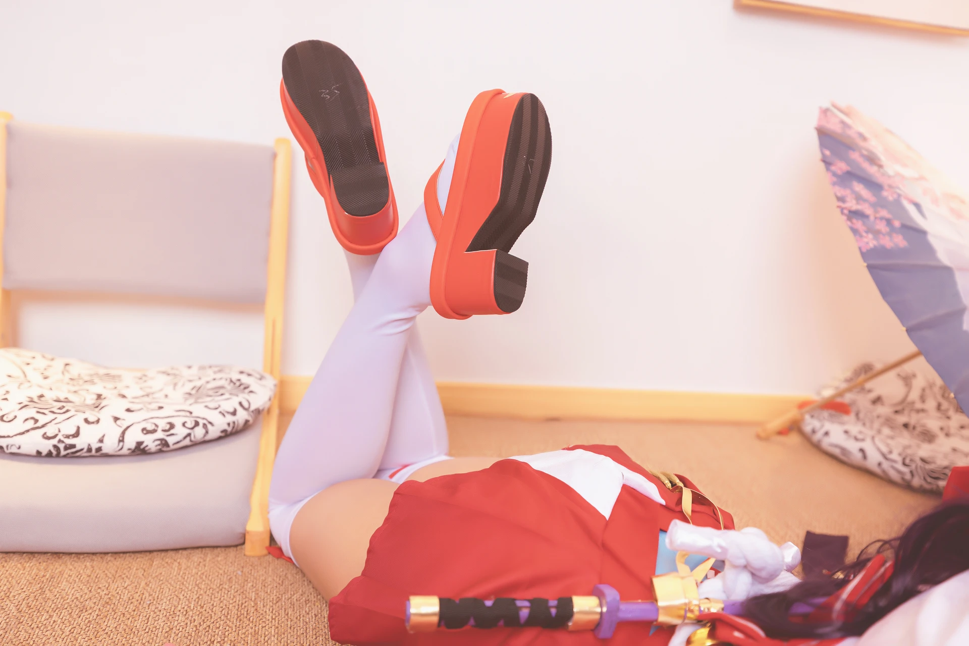 神楽坂真冬 第三季 序号7：《刀ノ語》陈&妖刀姬cos [150P3V-755MB]内衣, 旗袍, 白丝, 神楽坂真冬, 美腿, 美足, 肉丝