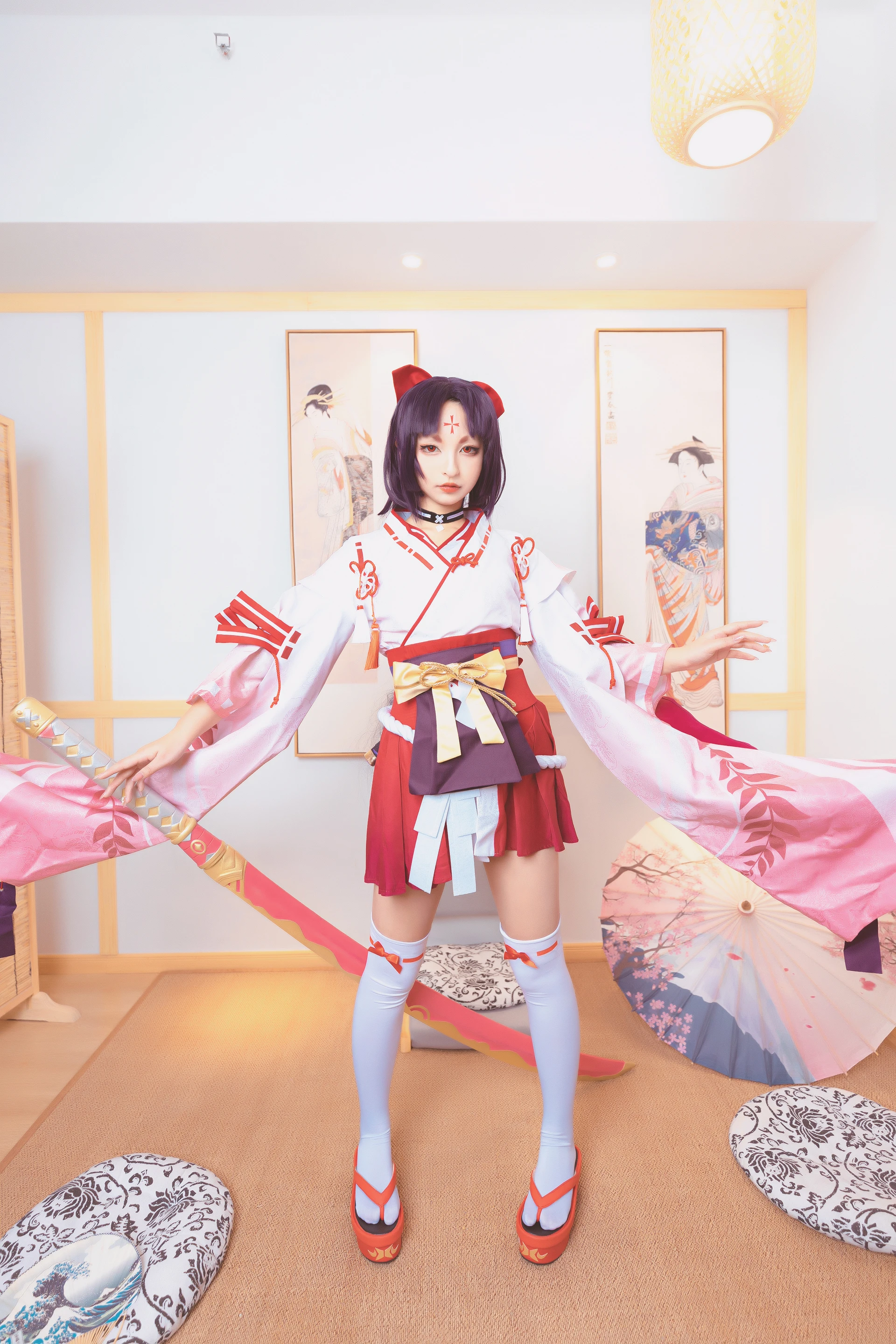 神楽坂真冬 第三季 序号7：《刀ノ語》陈&妖刀姬cos [150P3V-755MB]内衣, 旗袍, 白丝, 神楽坂真冬, 美腿, 美足, 肉丝