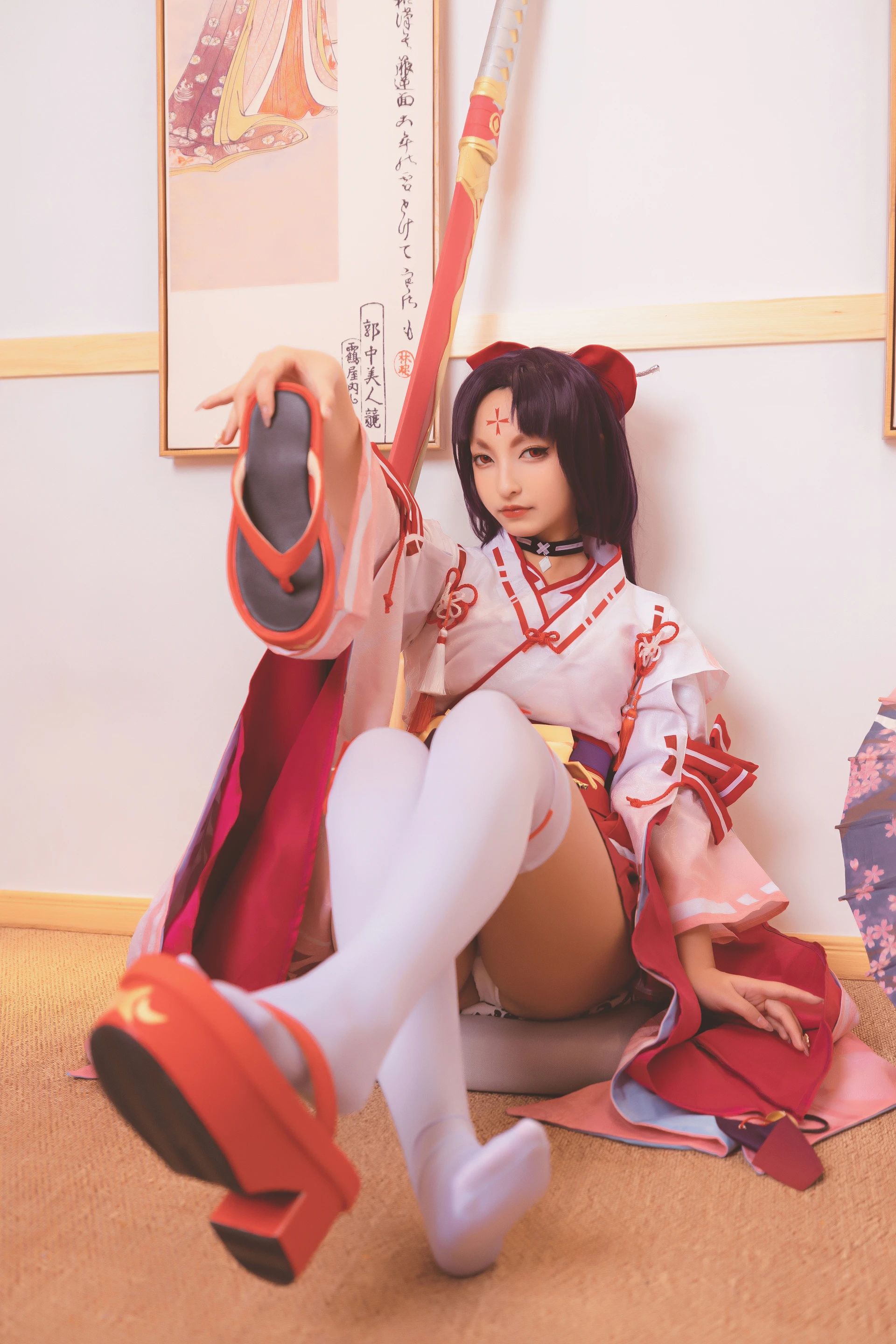 神楽坂真冬 第三季 序号7：《刀ノ語》陈&妖刀姬cos [150P3V-755MB]内衣, 旗袍, 白丝, 神楽坂真冬, 美腿, 美足, 肉丝