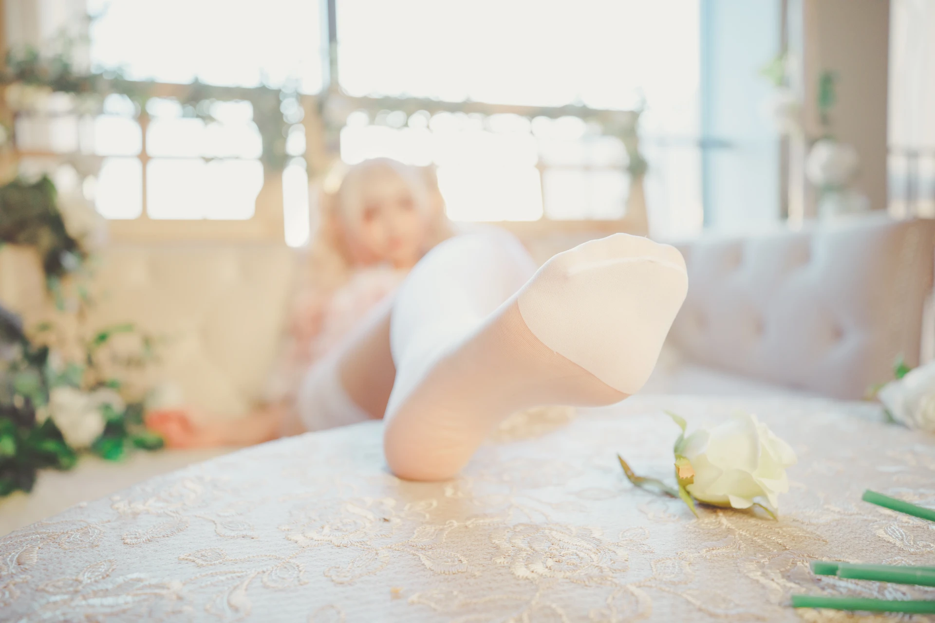 神楽坂真冬 第三季 序号25：《柔らかい永遠》 [150P2V-619MB]内衣, 双马尾, 白丝, 神楽坂真冬, 美腿, 美足, 黑丝