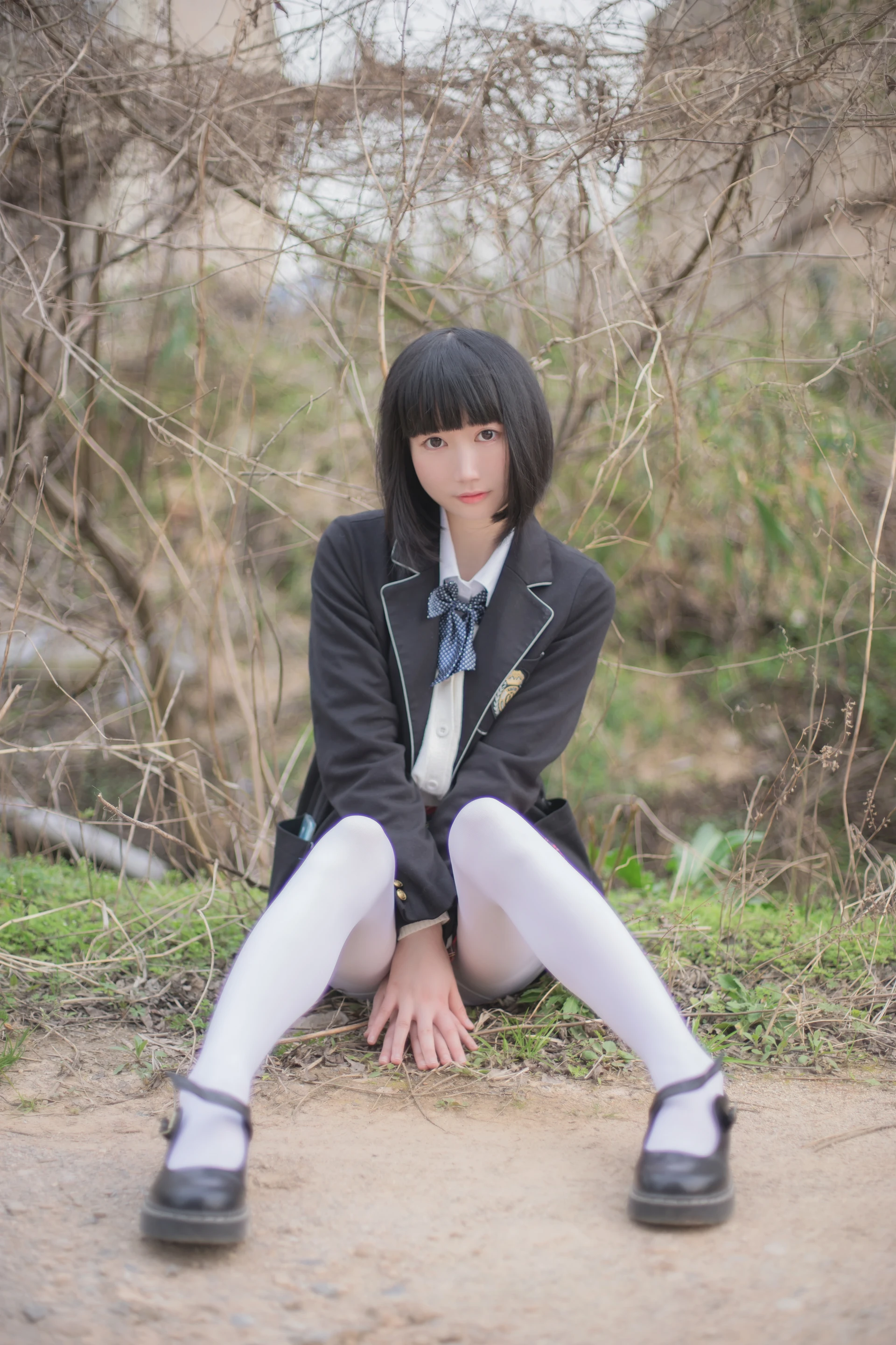 轻兰映画 VOL.016 [75P-942M]可爱, 校服, 白丝, 美腿, 美足, 轻兰映画