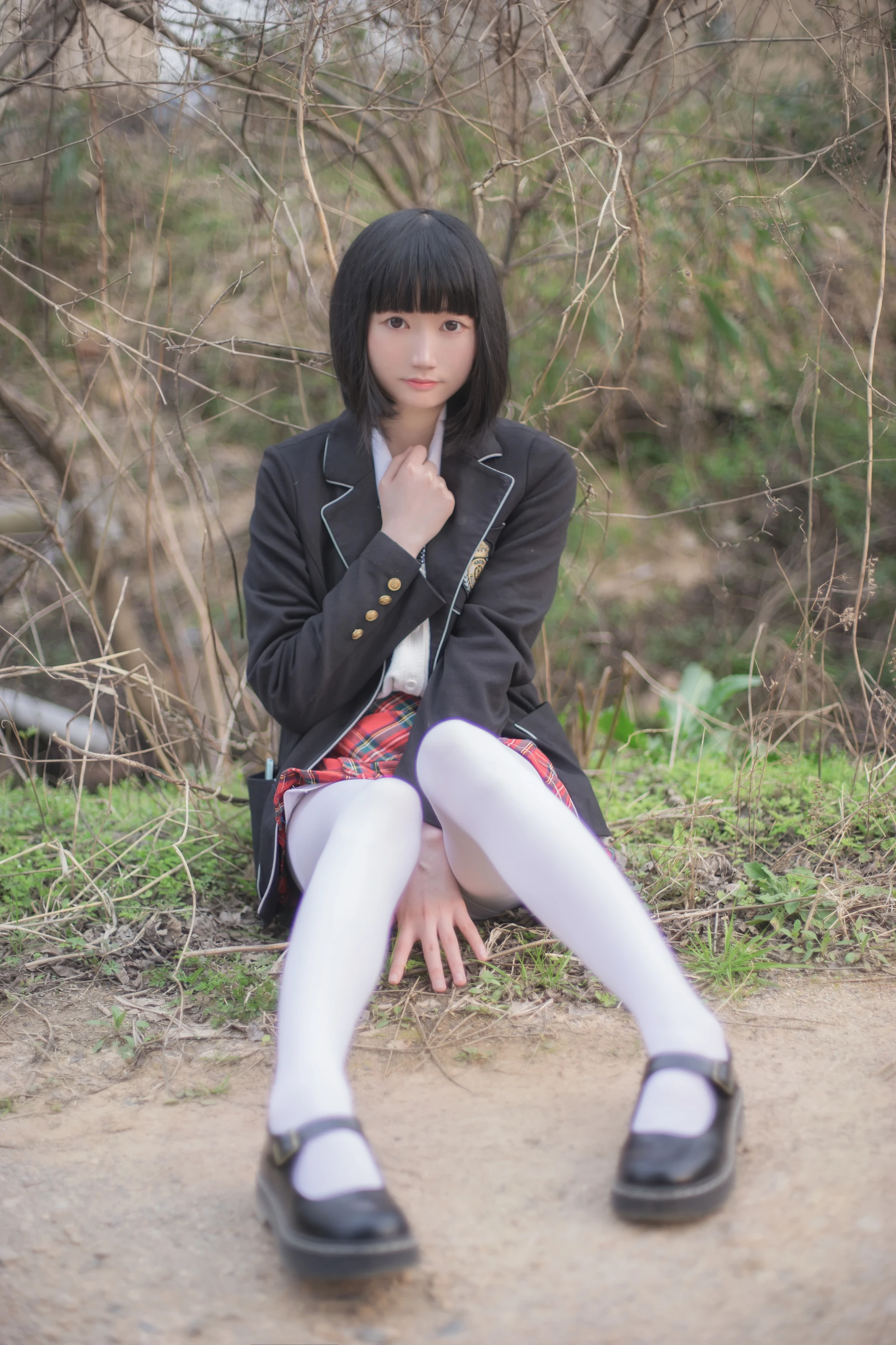 轻兰映画 VOL.016 [75P-942M]可爱, 校服, 白丝, 美腿, 美足, 轻兰映画