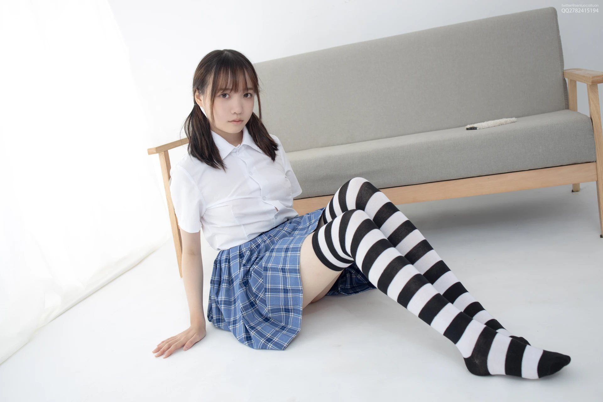 JKFUN-百圆定制 1-4 Aika 黑白高筒 [36P1V-1.52G]Aika, JKFUN, 可爱, 森萝财团, 美腿