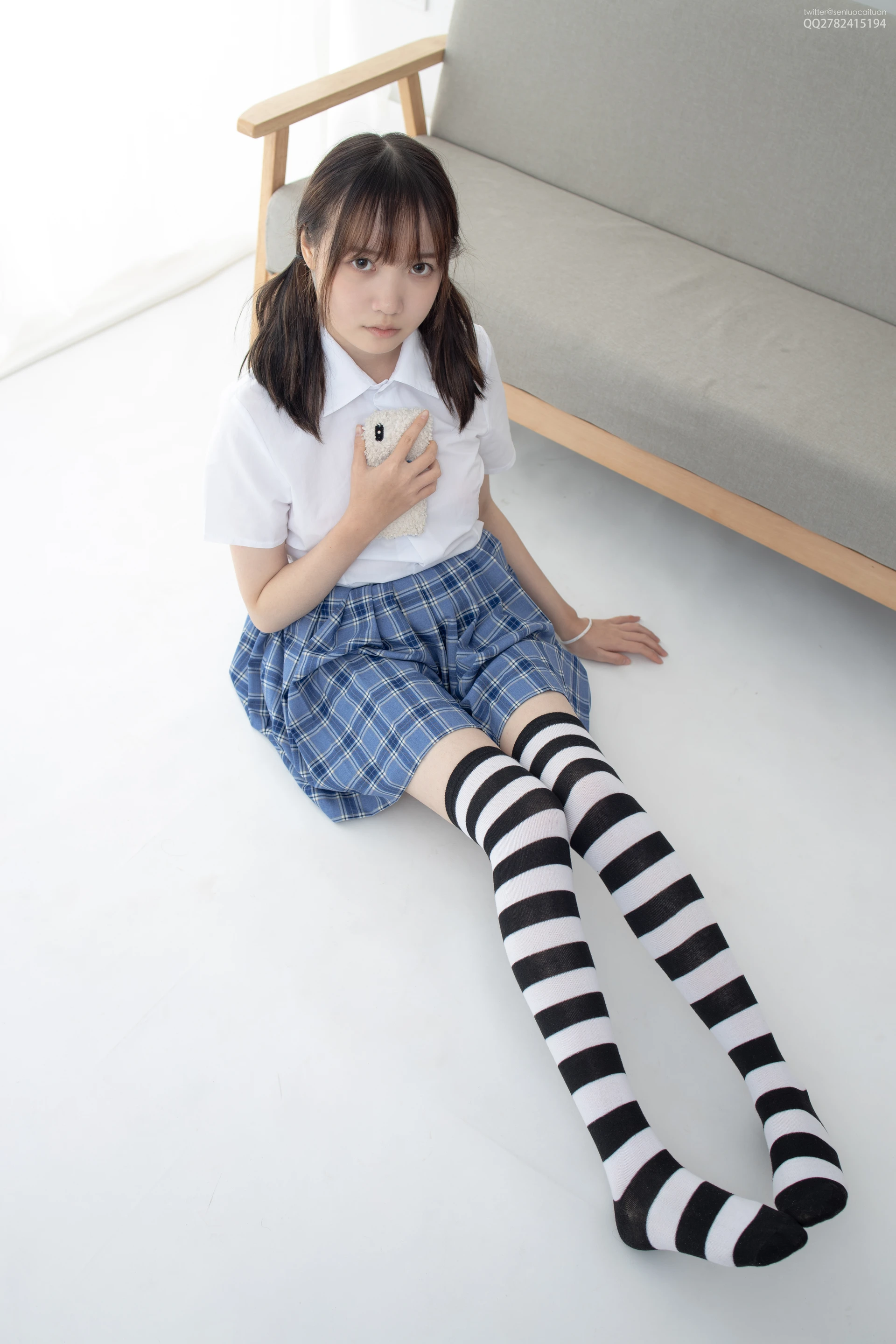 JKFUN-百圆定制 1-4 Aika 黑白高筒 [36P1V-1.52G]Aika, JKFUN, 可爱, 森萝财团, 美腿
