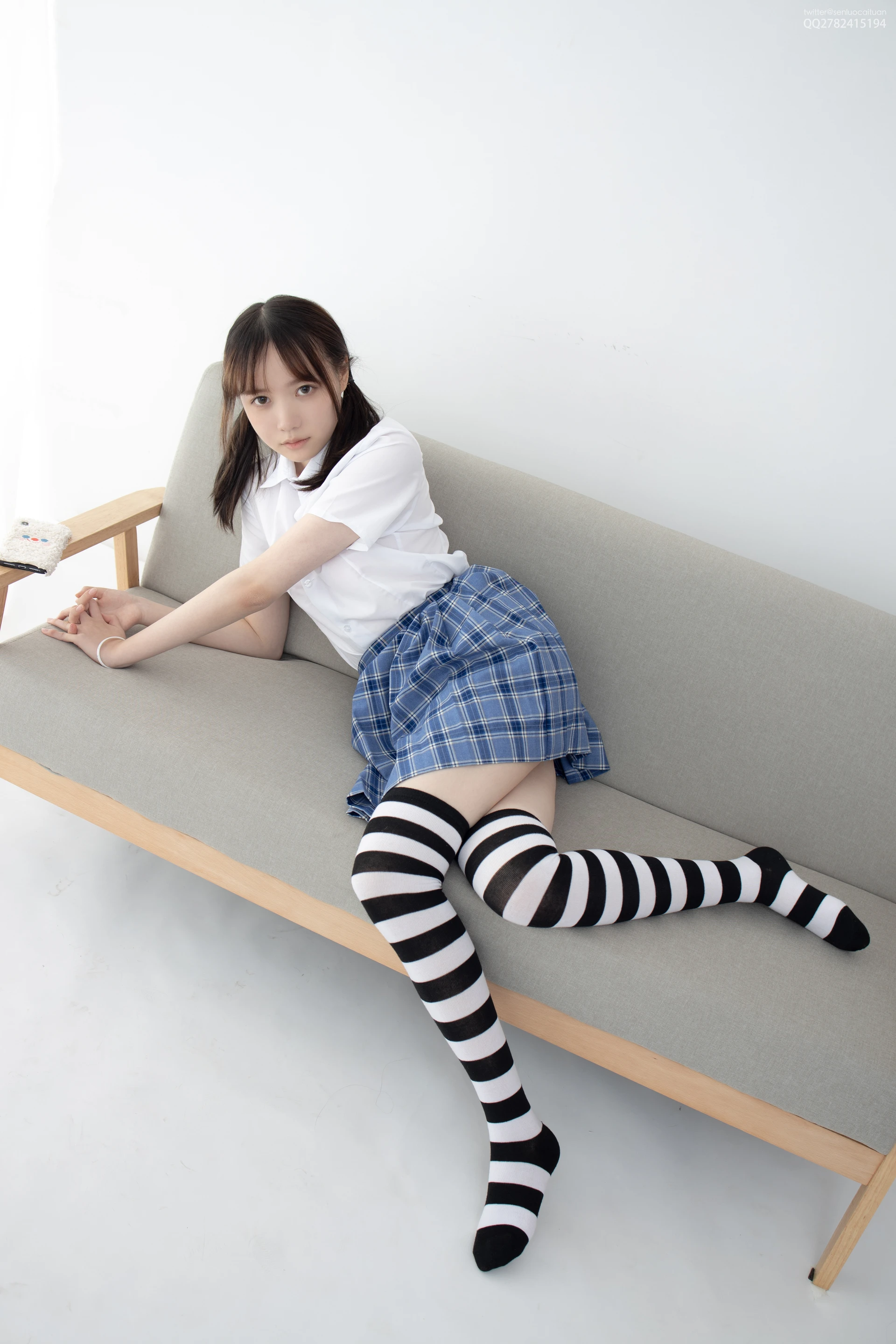 JKFUN-百圆定制 1-4 Aika 黑白高筒 [36P1V-1.52G]Aika, JKFUN, 可爱, 森萝财团, 美腿
