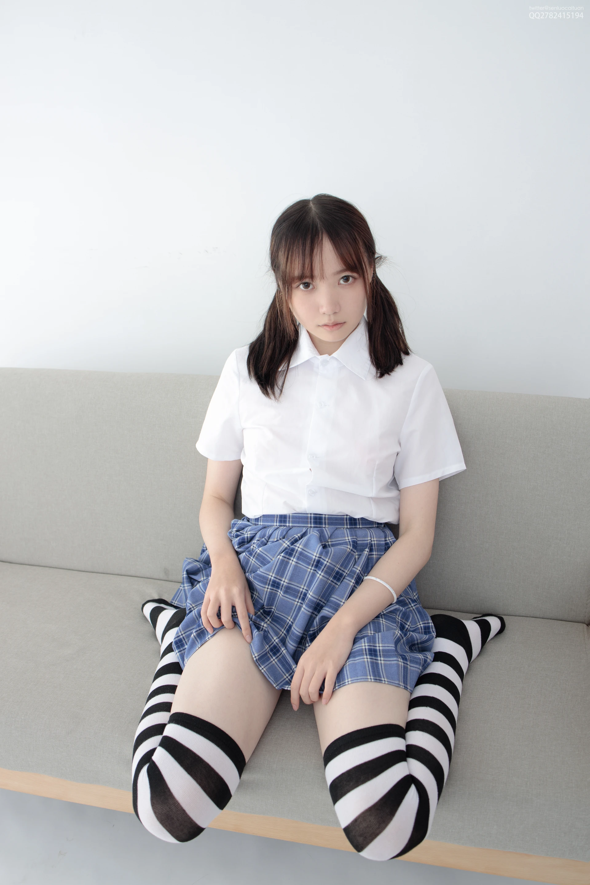 JKFUN-百圆定制 1-4 Aika 黑白高筒 [36P1V-1.52G]Aika, JKFUN, 可爱, 森萝财团, 美腿