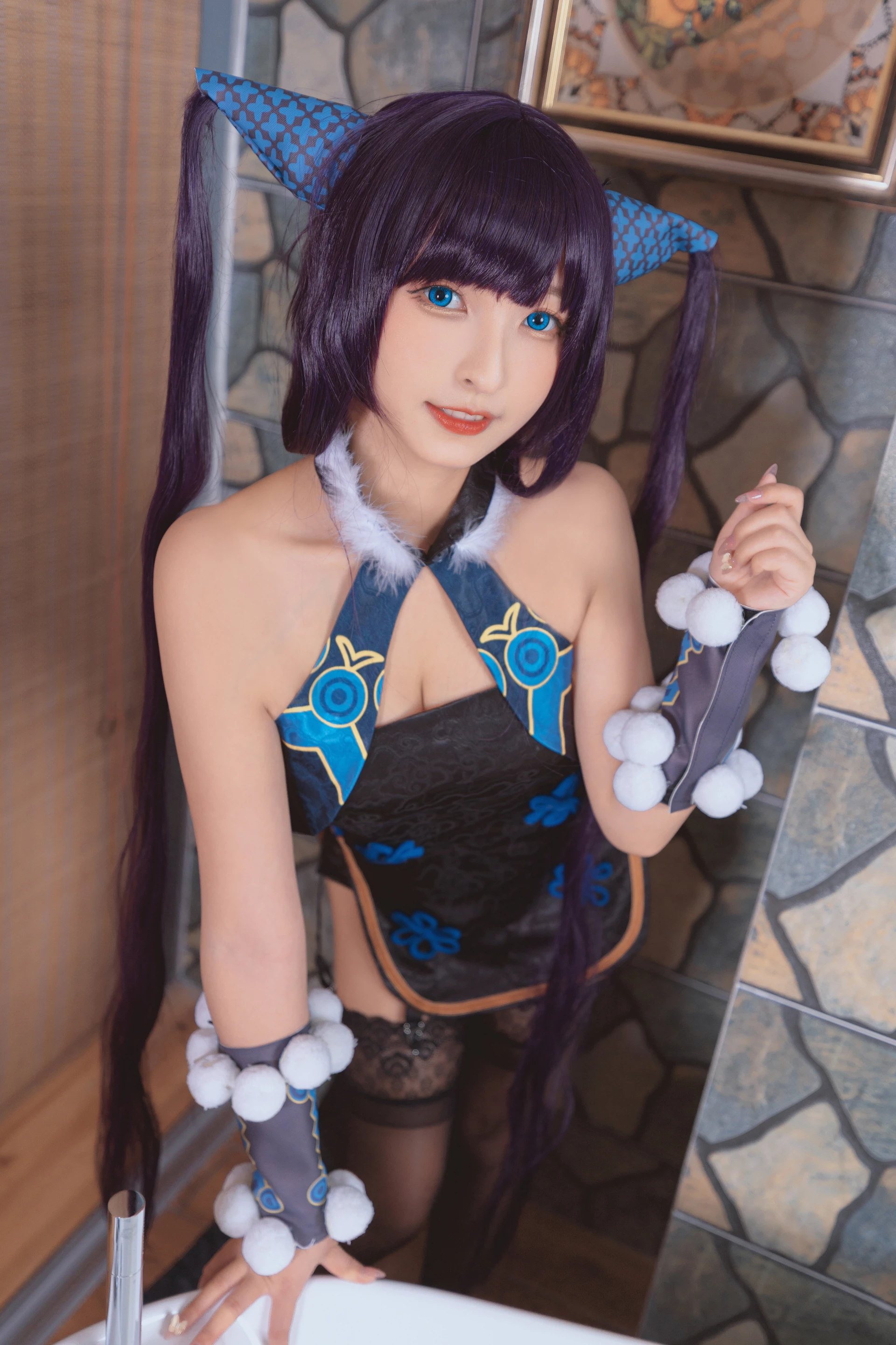 神楽坂真冬 第三季 序号6：《極楽の氷》FGO杨贵妃&企鹅莉莉丝 [150P3V-688MB]内衣, 旗袍, 神楽坂真冬, 美腿, 美足, 黑丝