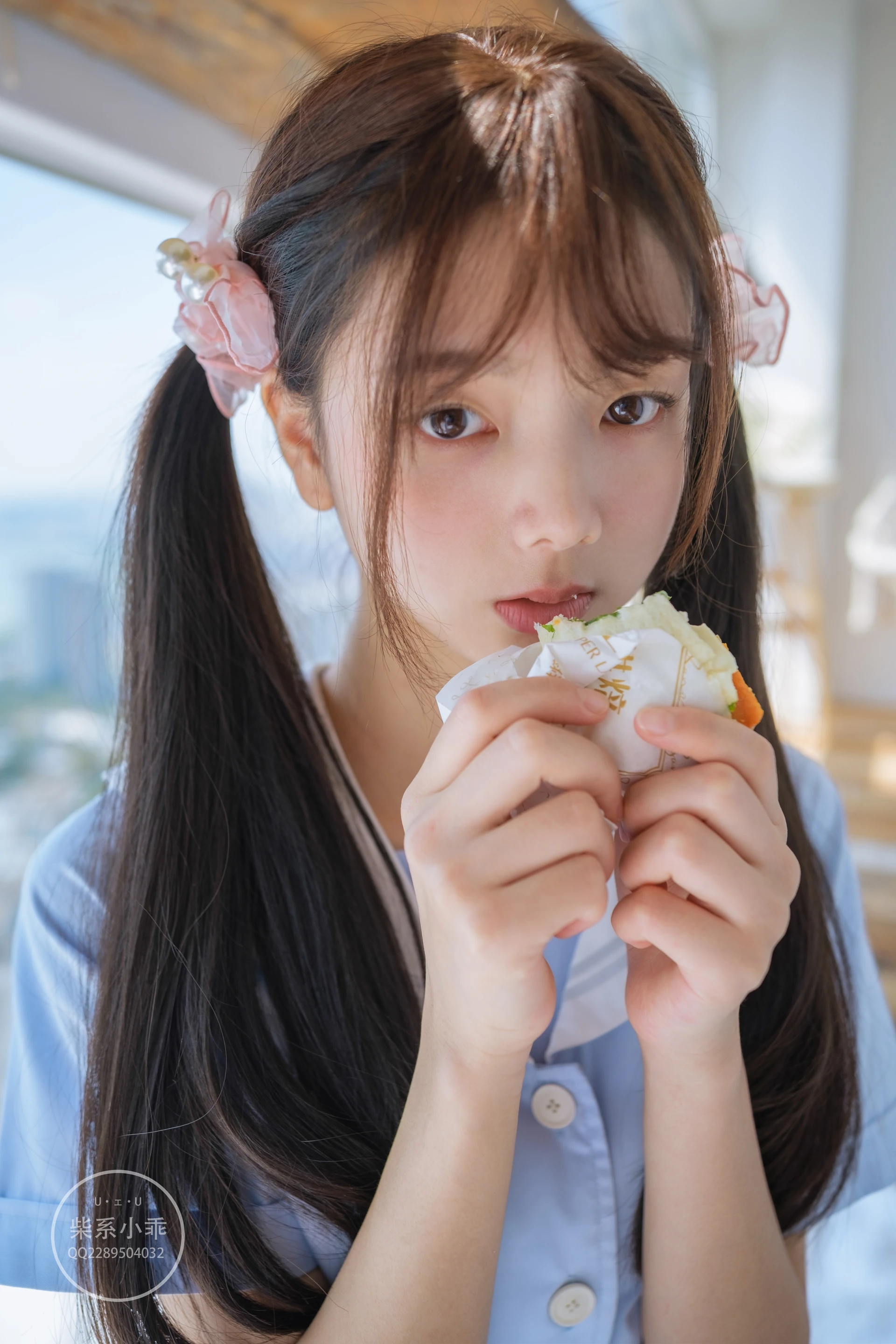 稚乖画册 晴空-01 赤西夜夜 白丝双马尾JK制服 [79P-600.9MB]JK, JK制服, 双马尾, 可爱, 晴空, 白丝, 稚乖画册, 美腿, 美足, 赤西夜夜