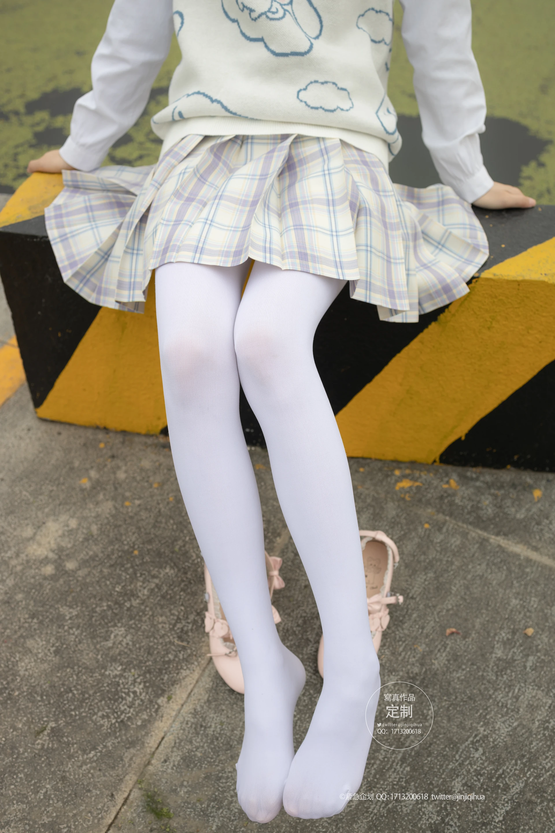 紧急企划 G-003 [70P-859M] 小奶糕MilkyJK, JK制服, 制服, 可爱, 学生装, 小奶糕Milky, 白丝, 紧急企划, 美腿, 美足
