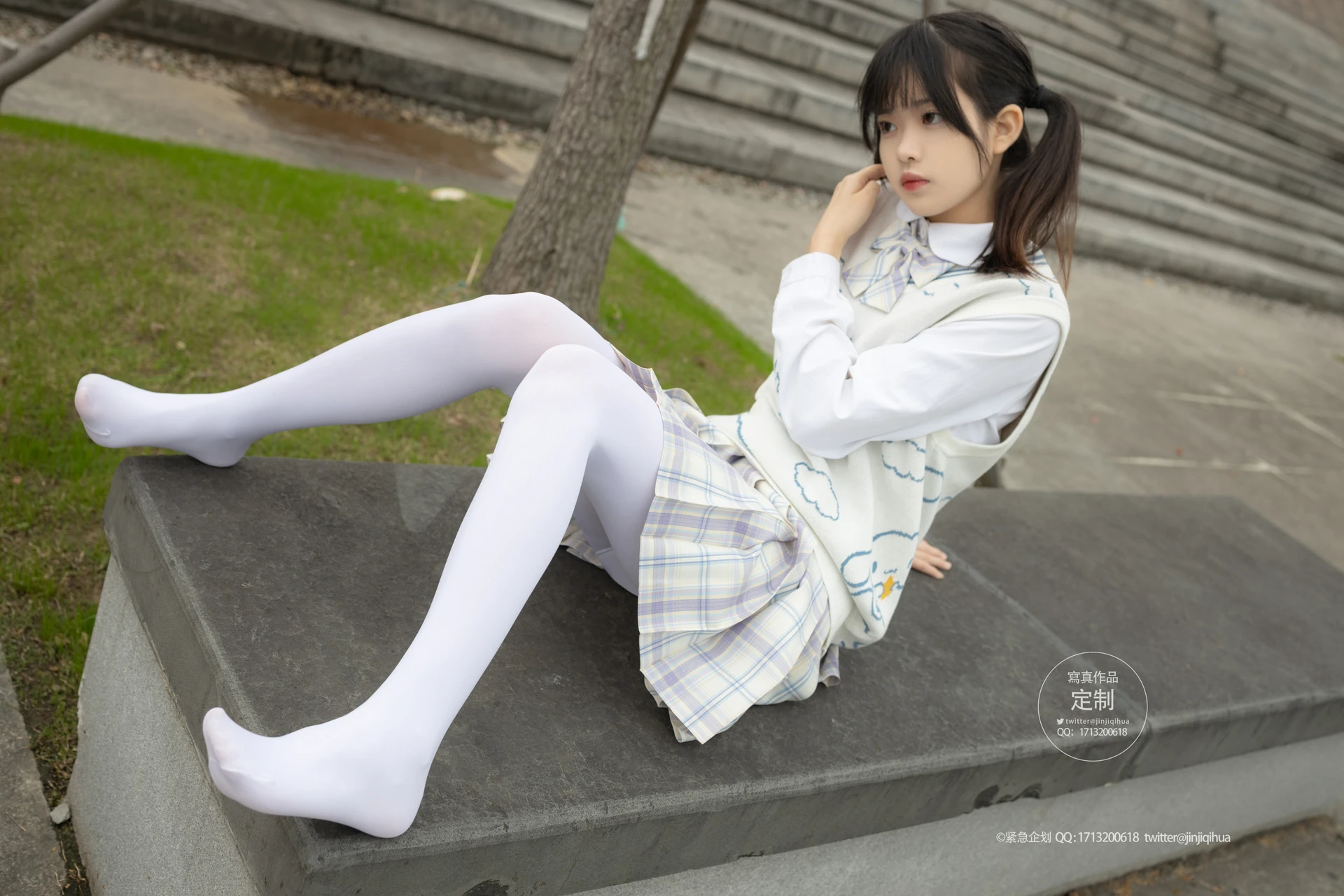 紧急企划 G-003 [70P-859M] 小奶糕MilkyJK, JK制服, 制服, 可爱, 学生装, 小奶糕Milky, 白丝, 紧急企划, 美腿, 美足